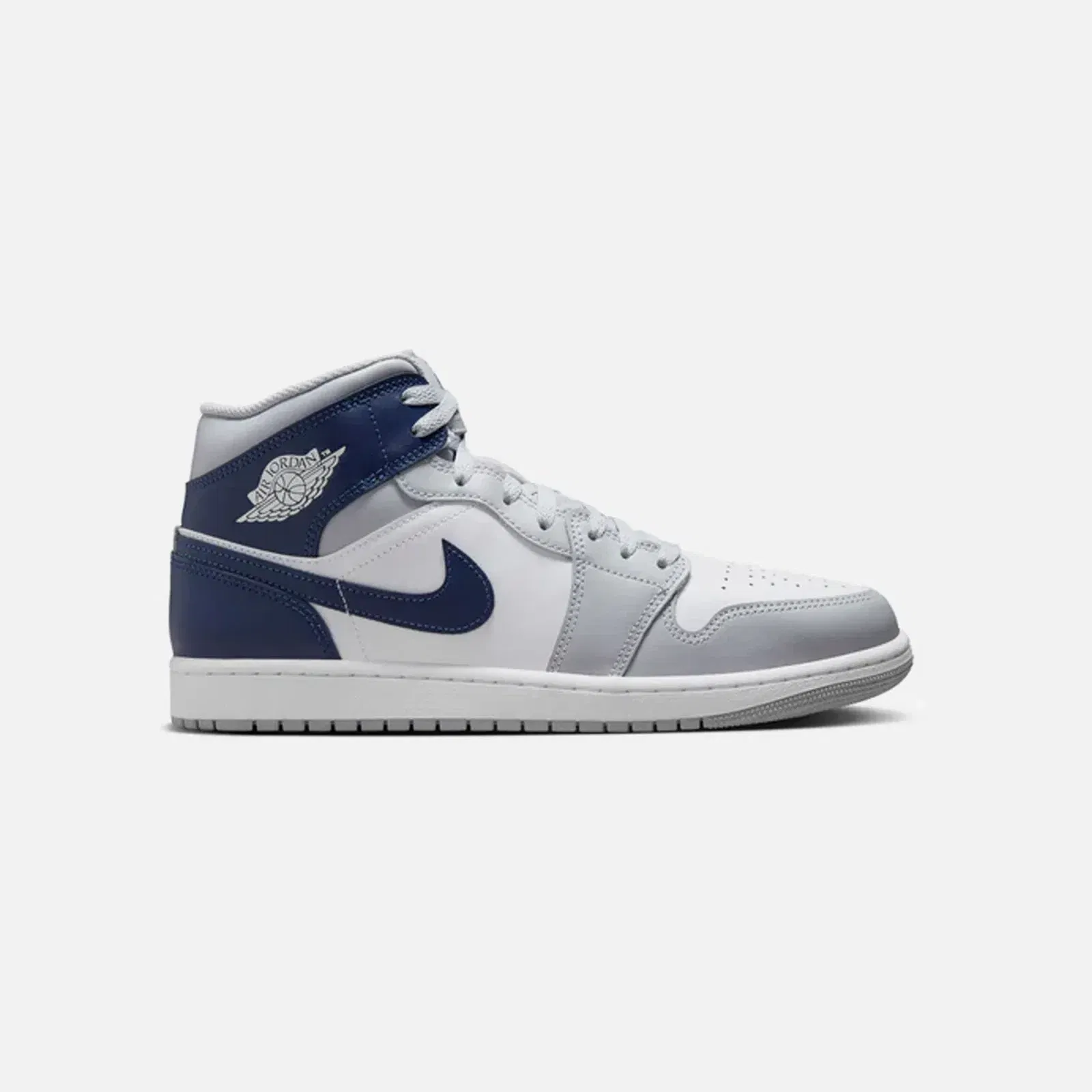 Nike Air Jordan 1 Mid Wolf Grey Midnight Navy