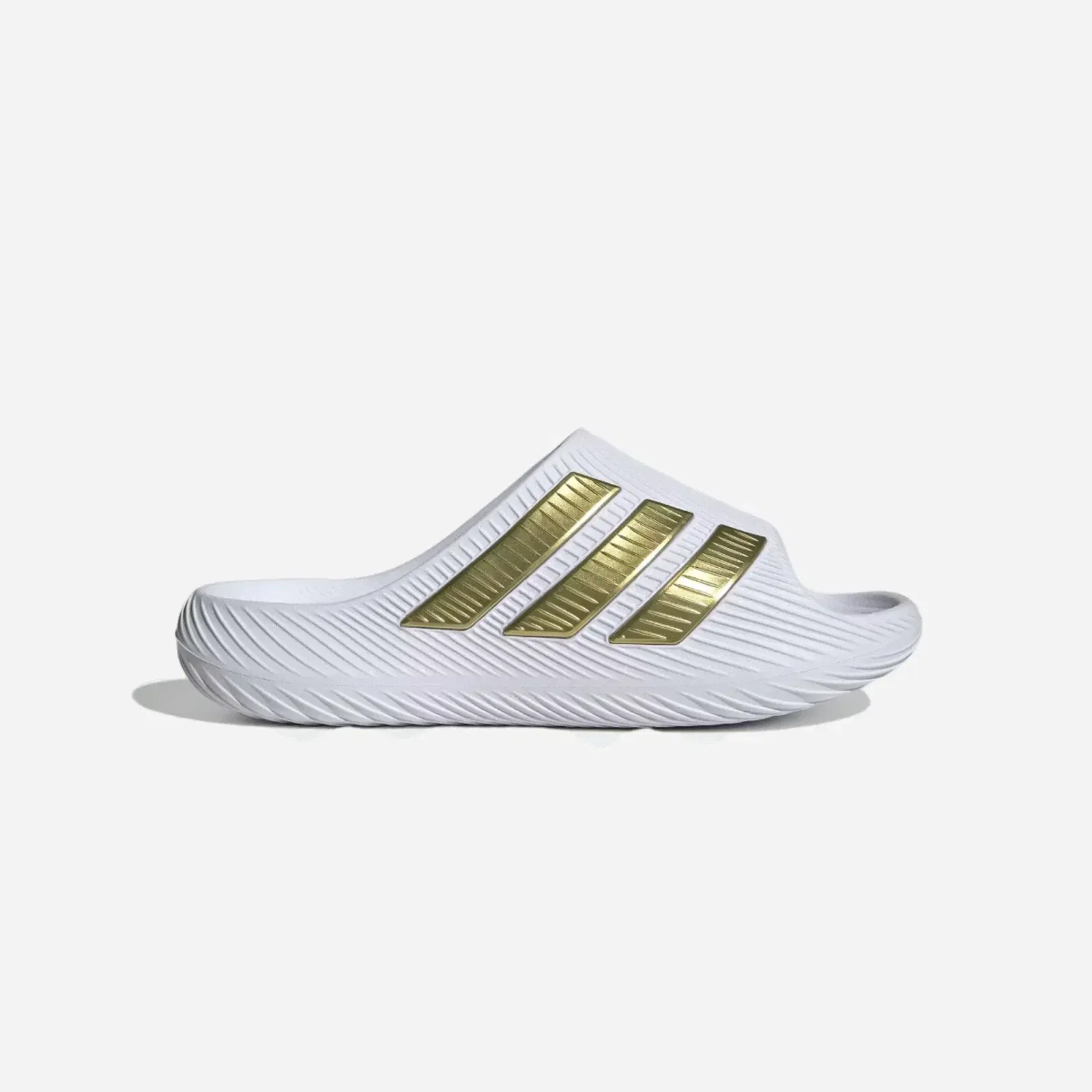 Adidas Purechill Slides White Gold Metallic