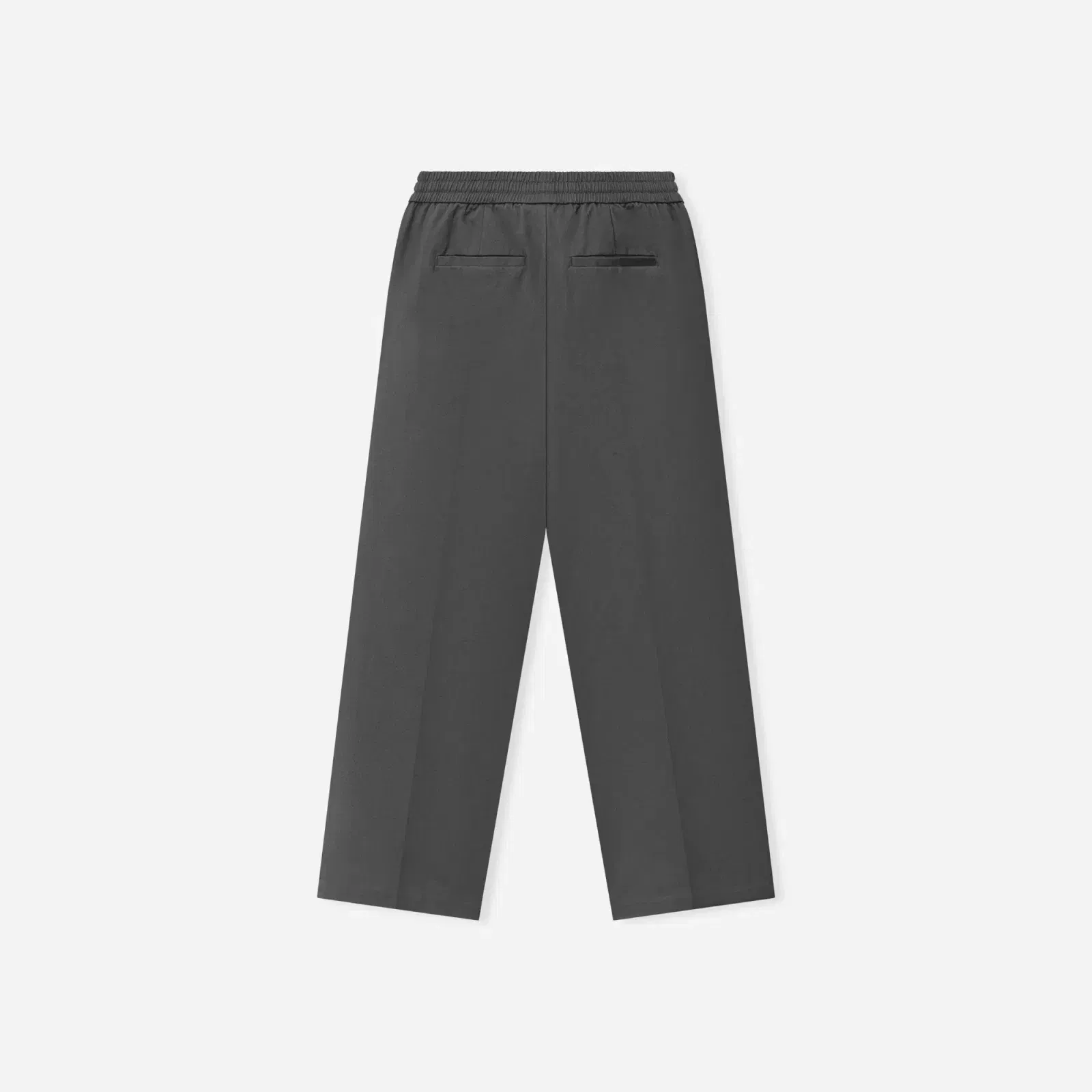 Fear Of God Essentials Cotton Twill Pleat Front Drawstring Pant Iron Grey