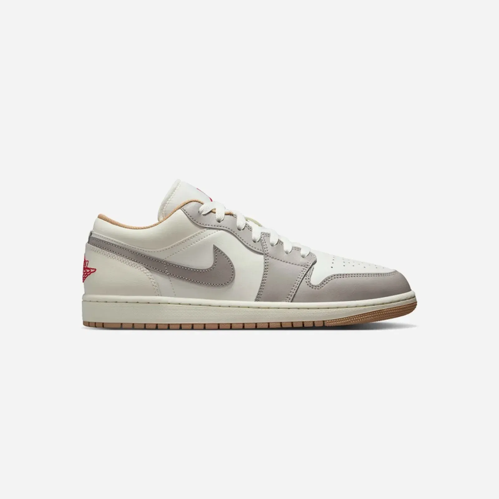 Nike Air Jordan 1 Low Sail/Fire Red College Grey Hemp
