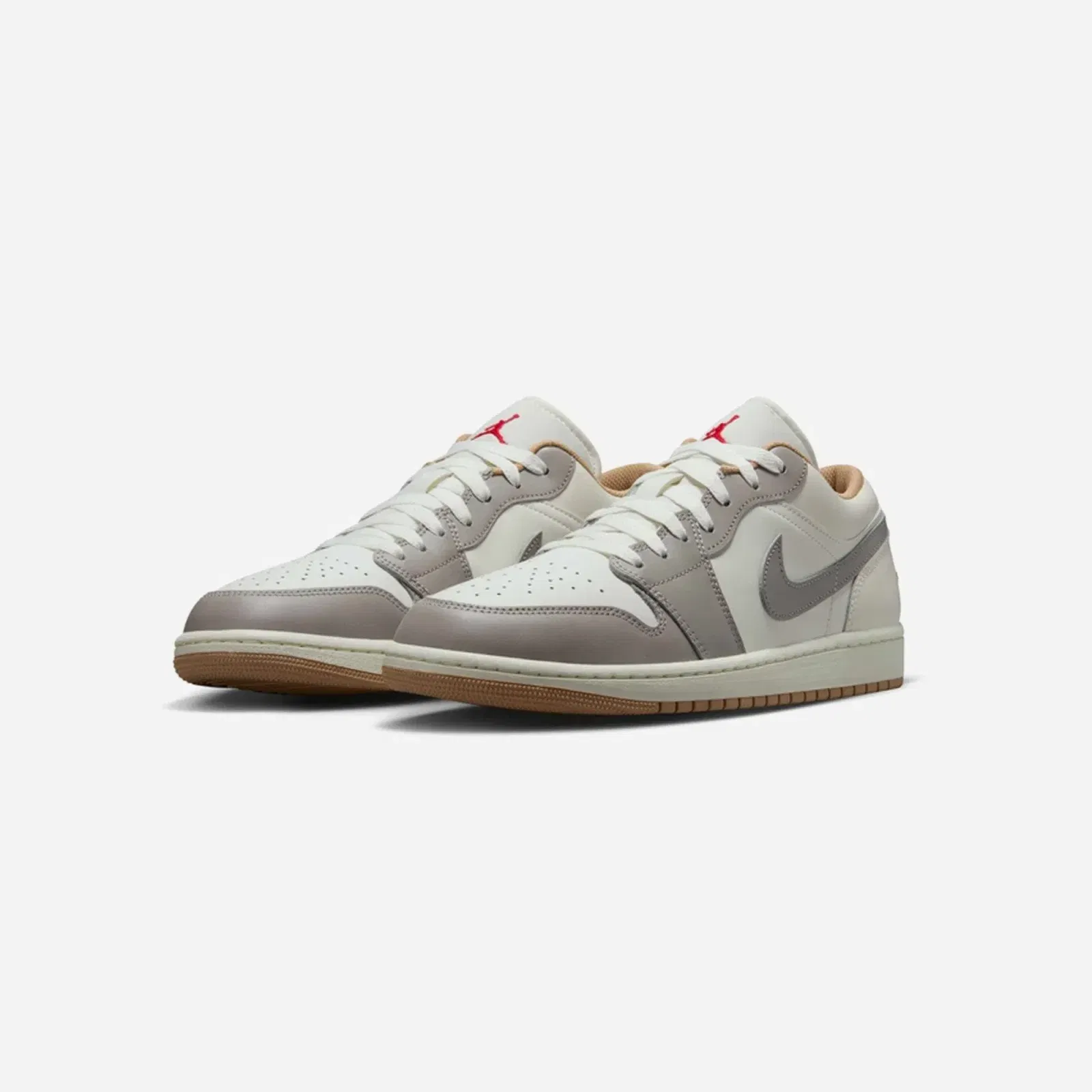 Nike Air Jordan 1 Low Sail/Fire Red College Grey Hemp