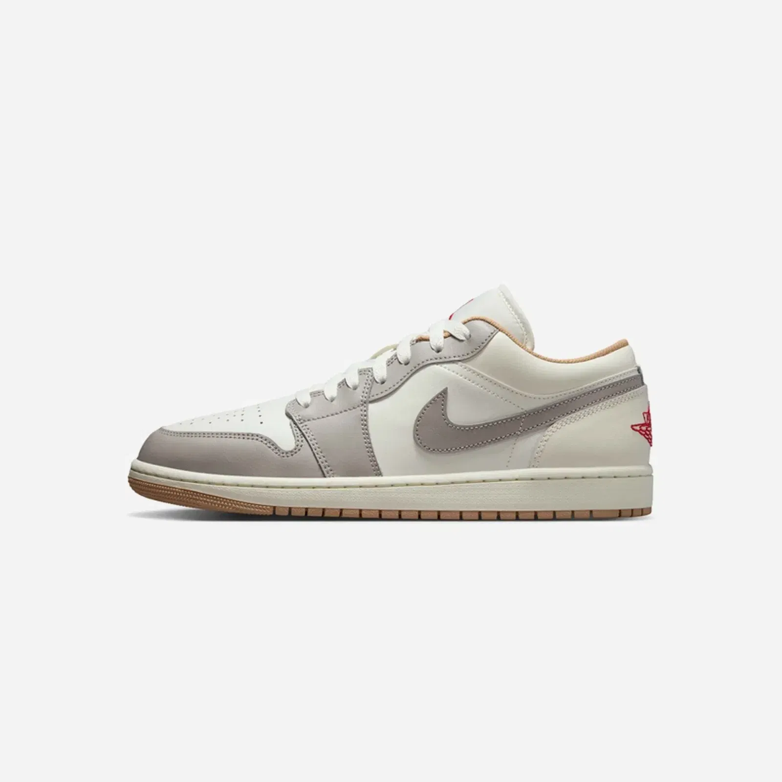 Nike Air Jordan 1 Low Sail/Fire Red College Grey Hemp