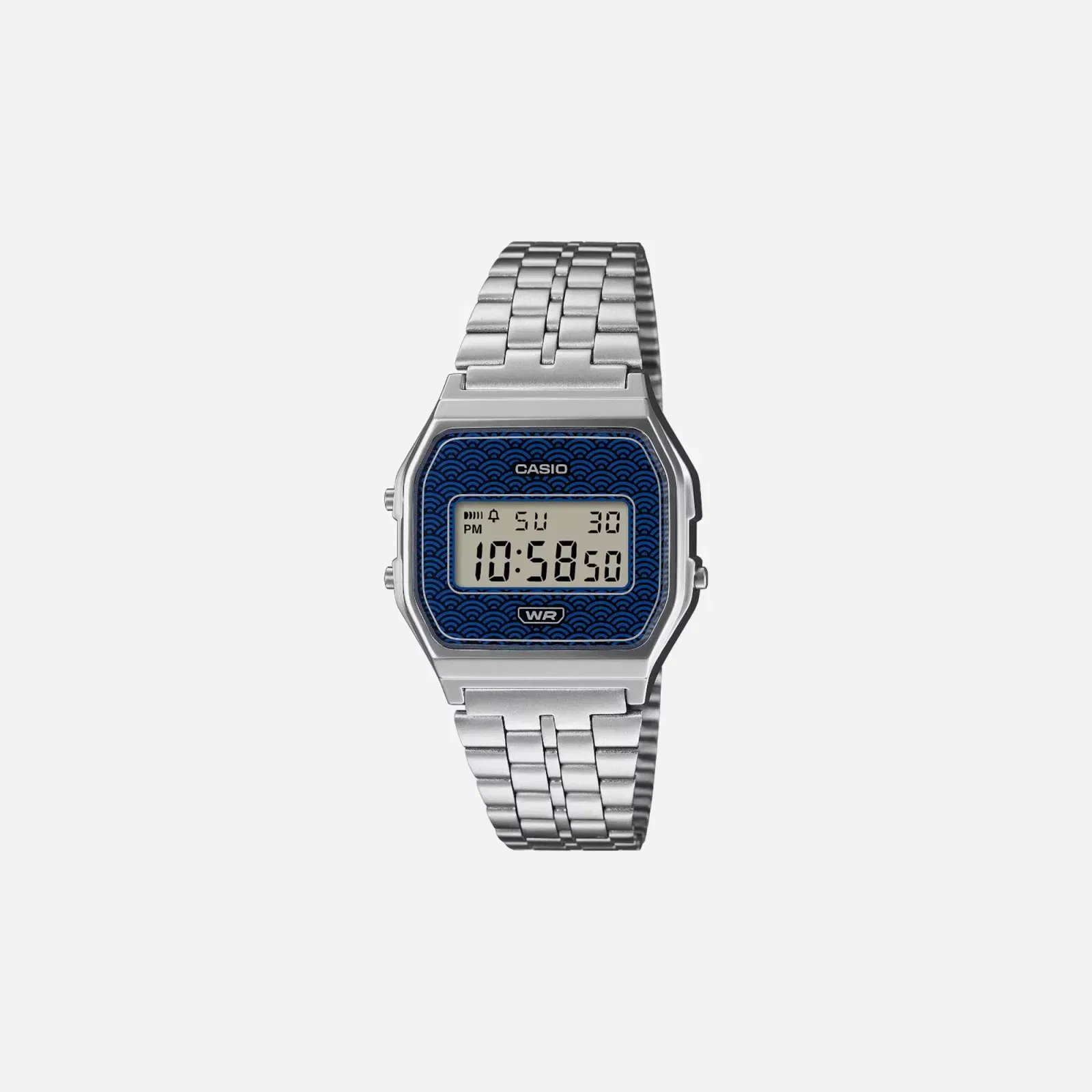 Casio Vintage A159WEVJ-2 Blue Dial Digital Stainless Steel Watch D432