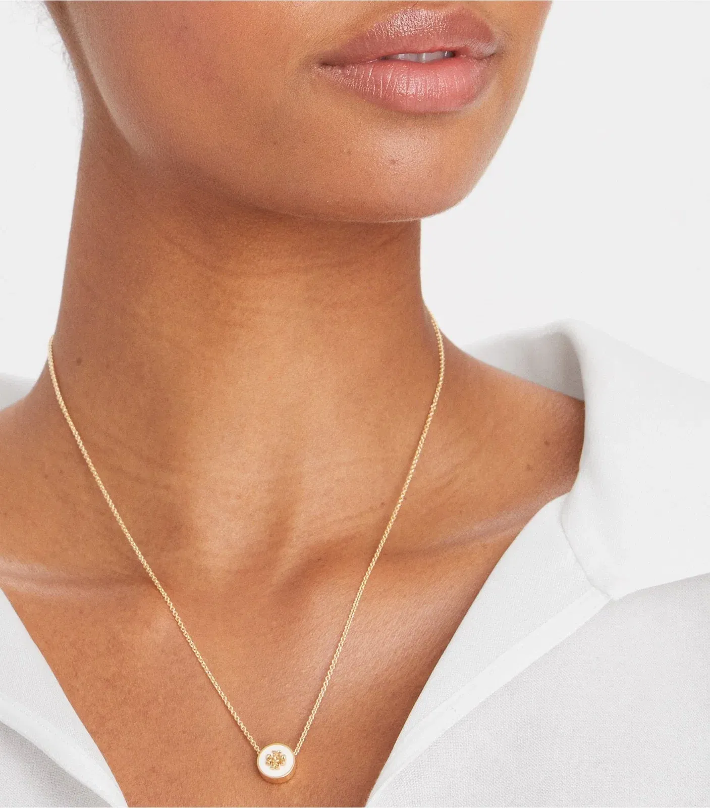 Icon Enamel Pendant Necklace