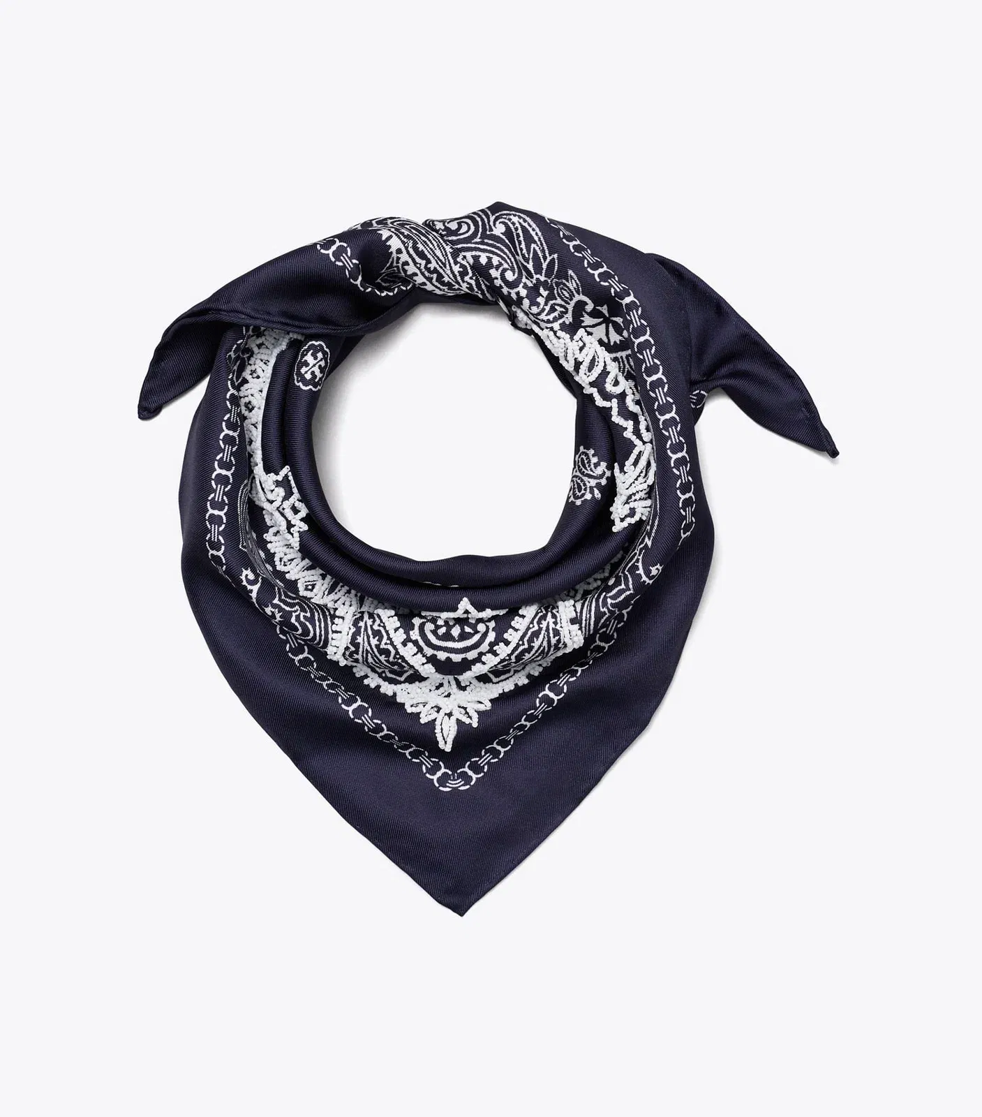 Beaded Bandana Triangle Scarf