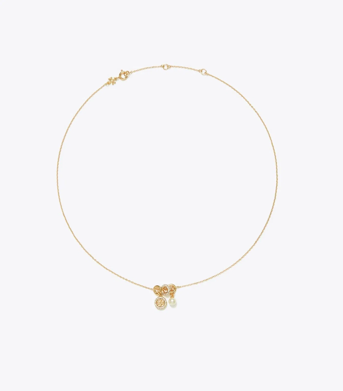 Icon Pavé Charm Pendant Necklace