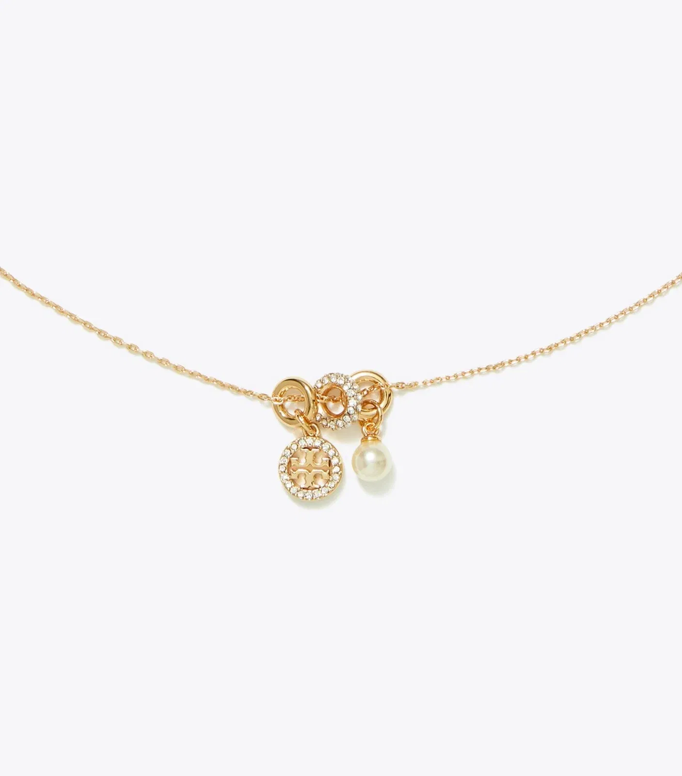 Icon Pavé Charm Pendant Necklace