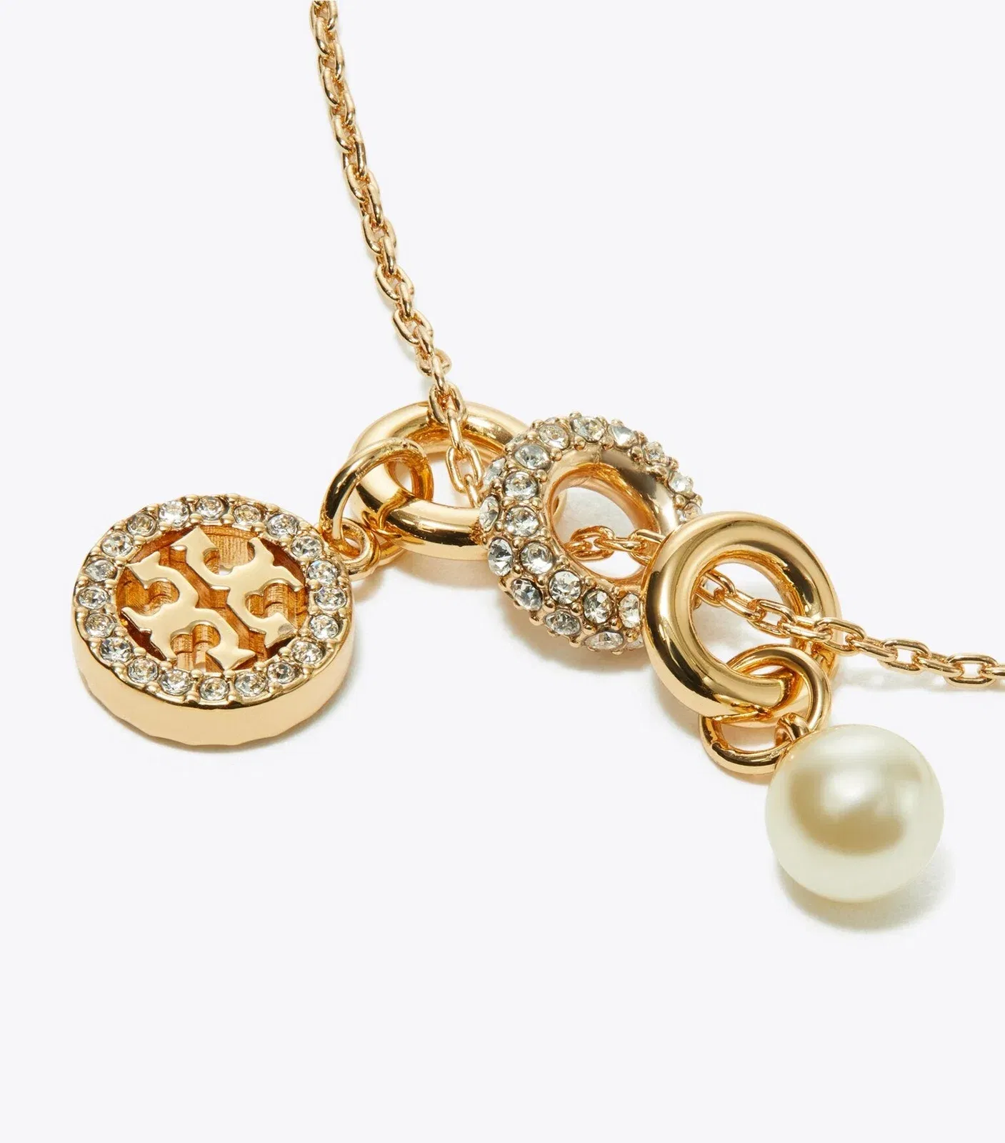 Icon Pavé Charm Pendant Necklace