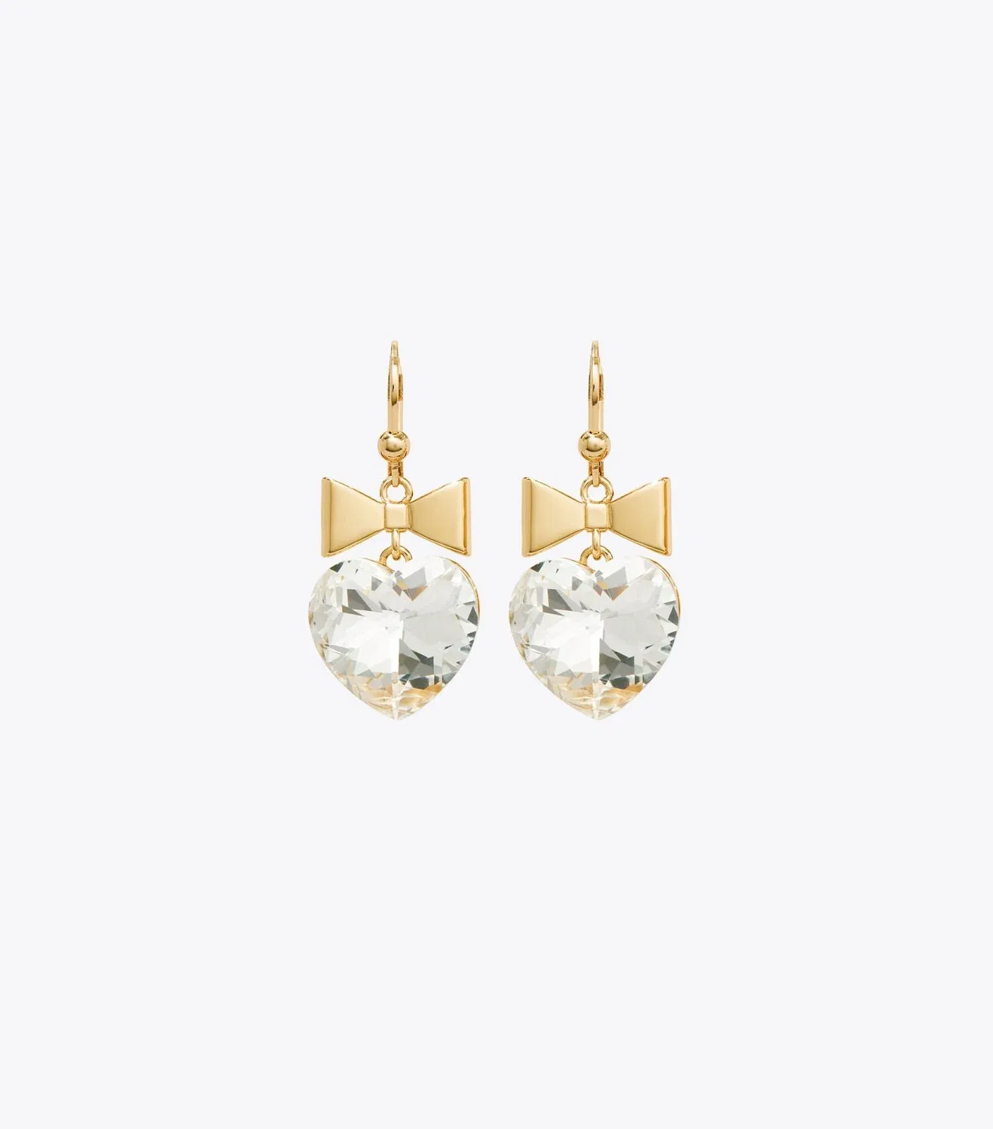 Curiosity Heart and Bow Earrings