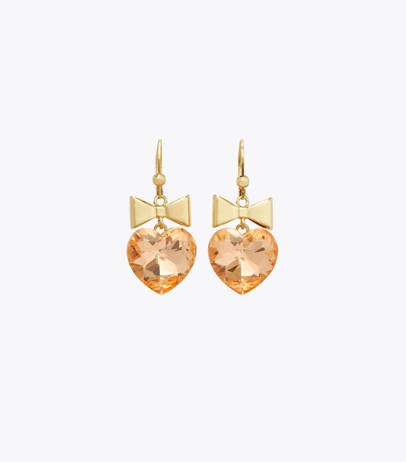Curiosity Heart and Bow Earrings
