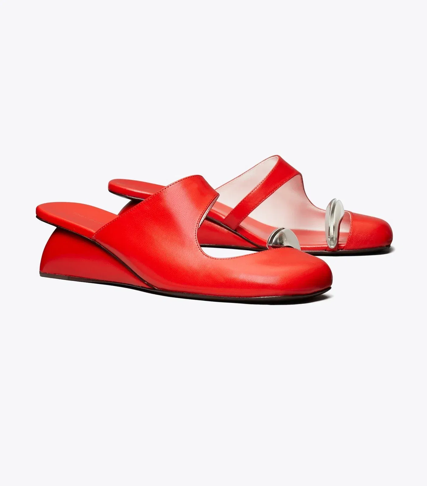 Pierced Mule Wedge