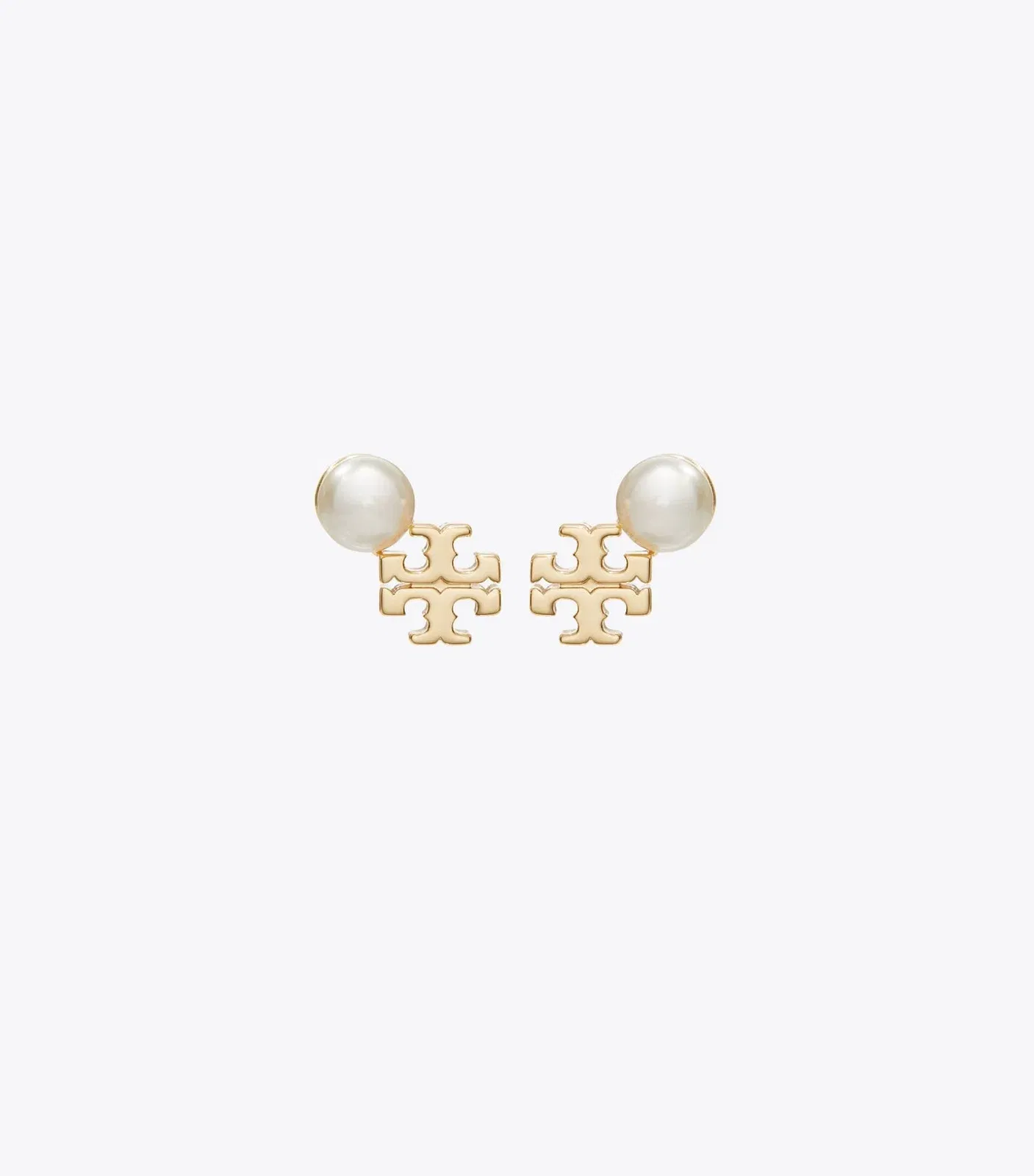 Moondance Logo and Pearl Stud Earrings