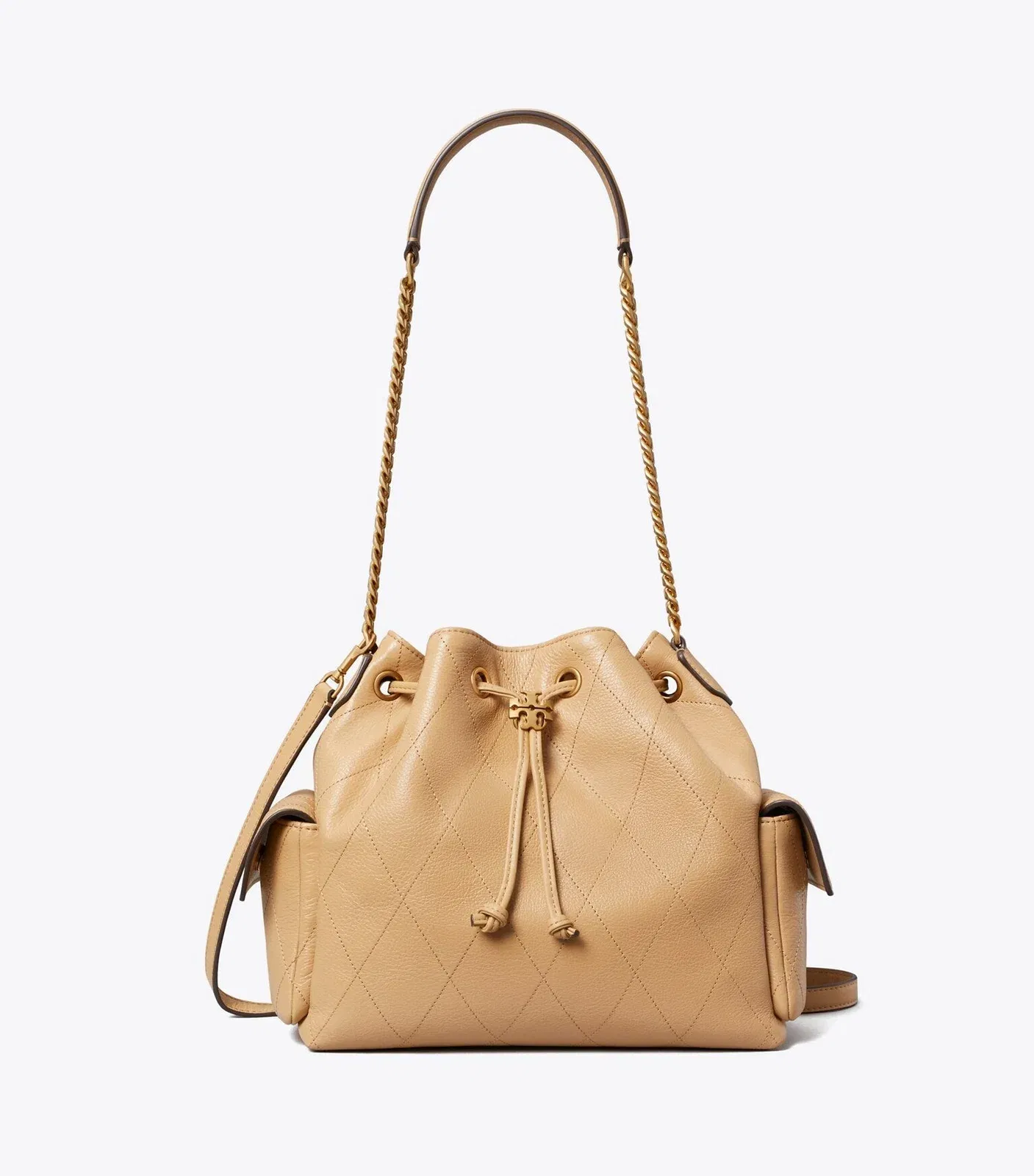 Charlie Quilted Drawstring Shoulder Bag