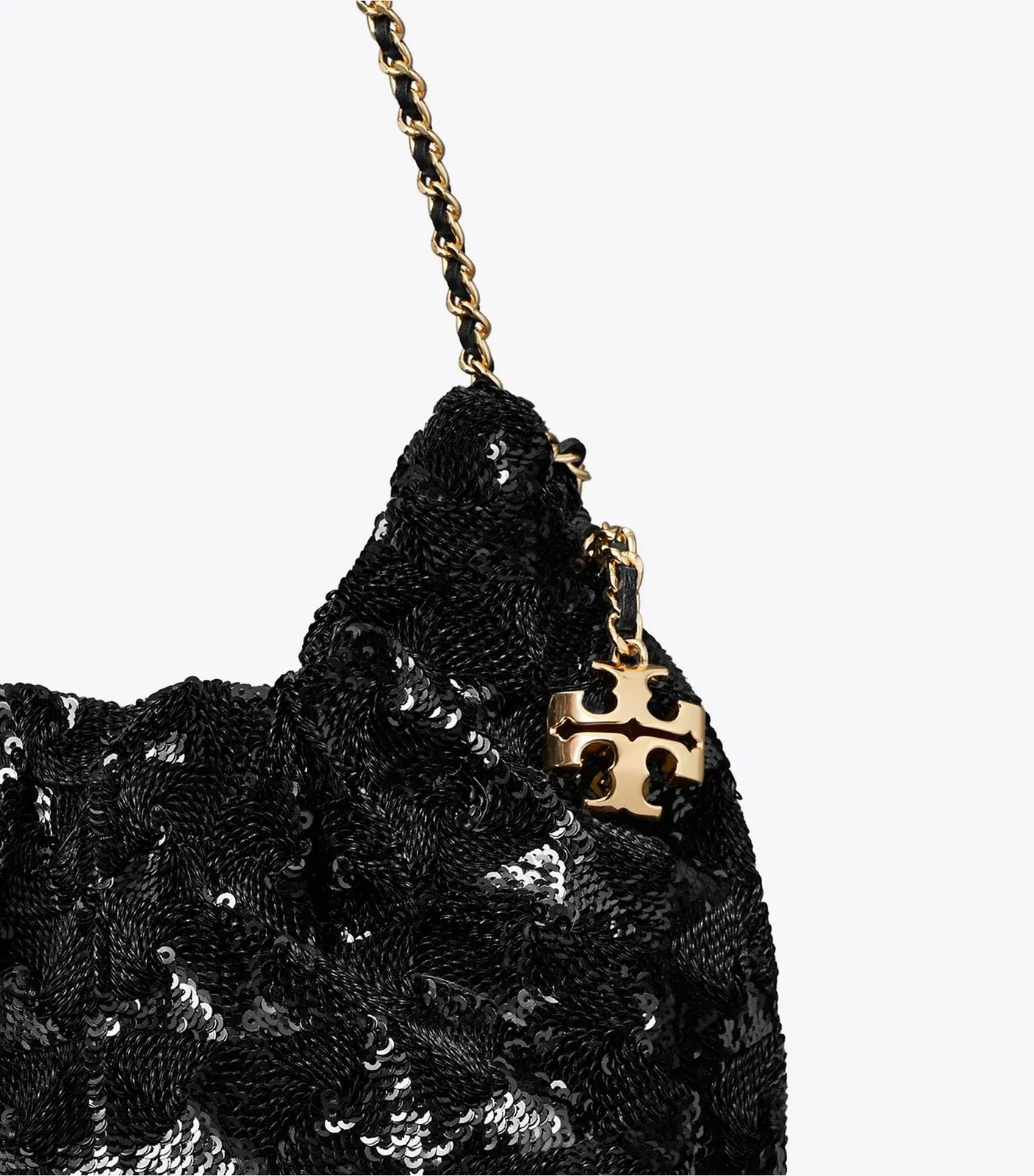 Mini Fleming Sequin Hobo Bag