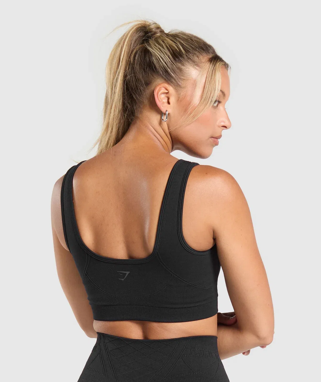 Gymshark Corset Seamless Sports Bra - Black