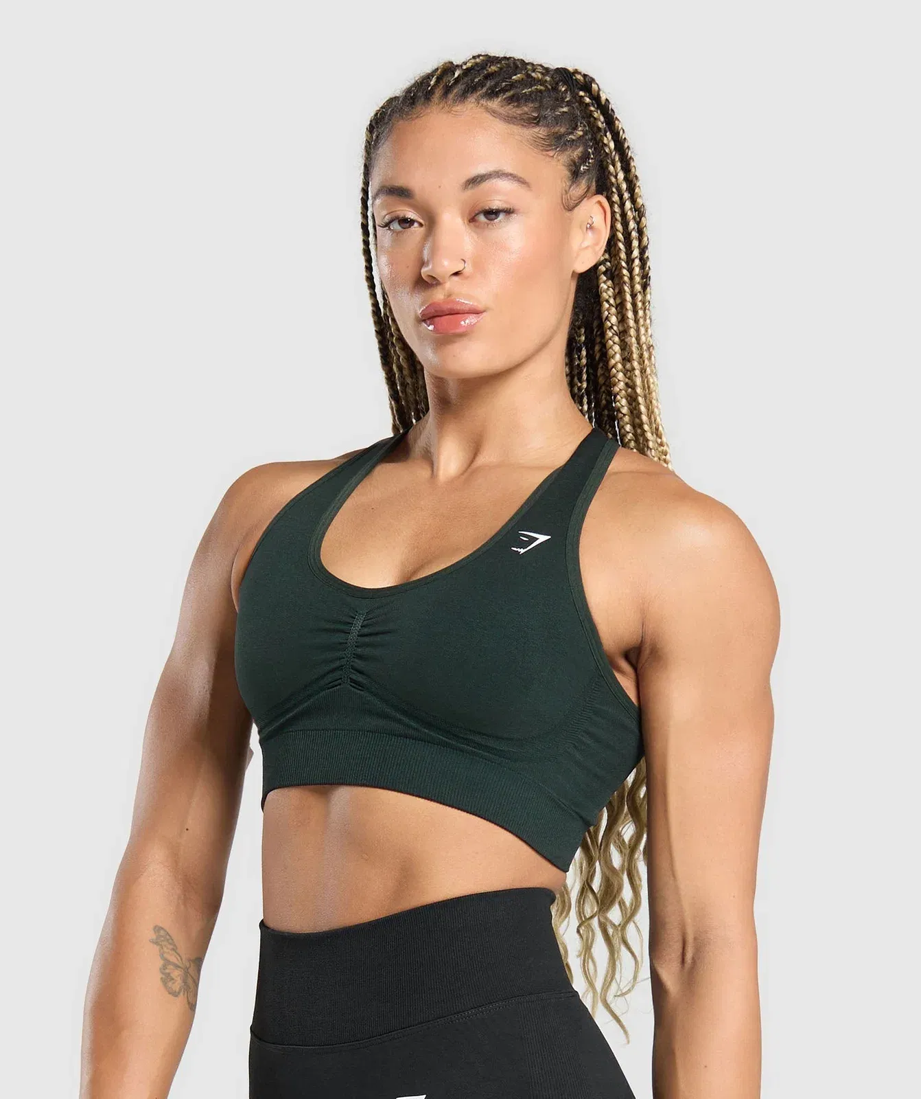 Gymshark Lift Seamless Sports Bra - Green