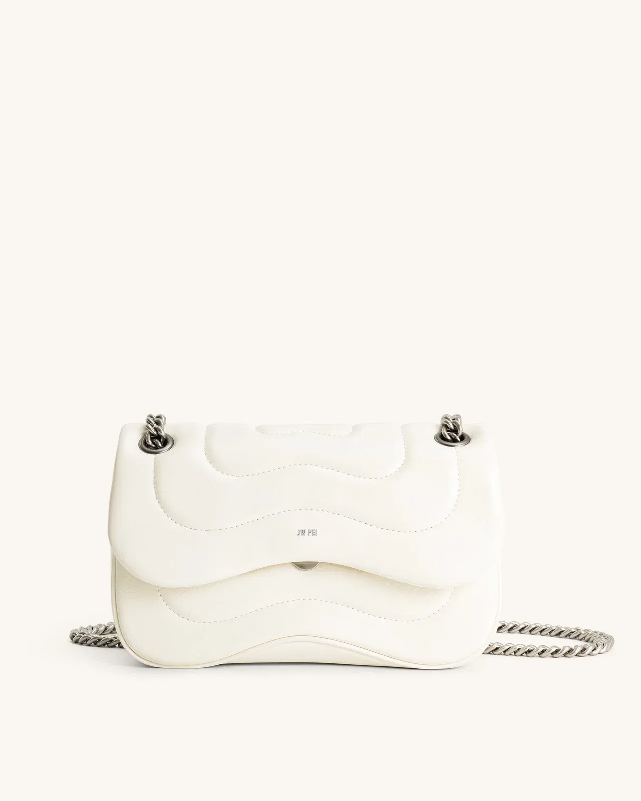 Jw Pei Tina Quilted Chain Crossbody Ivory