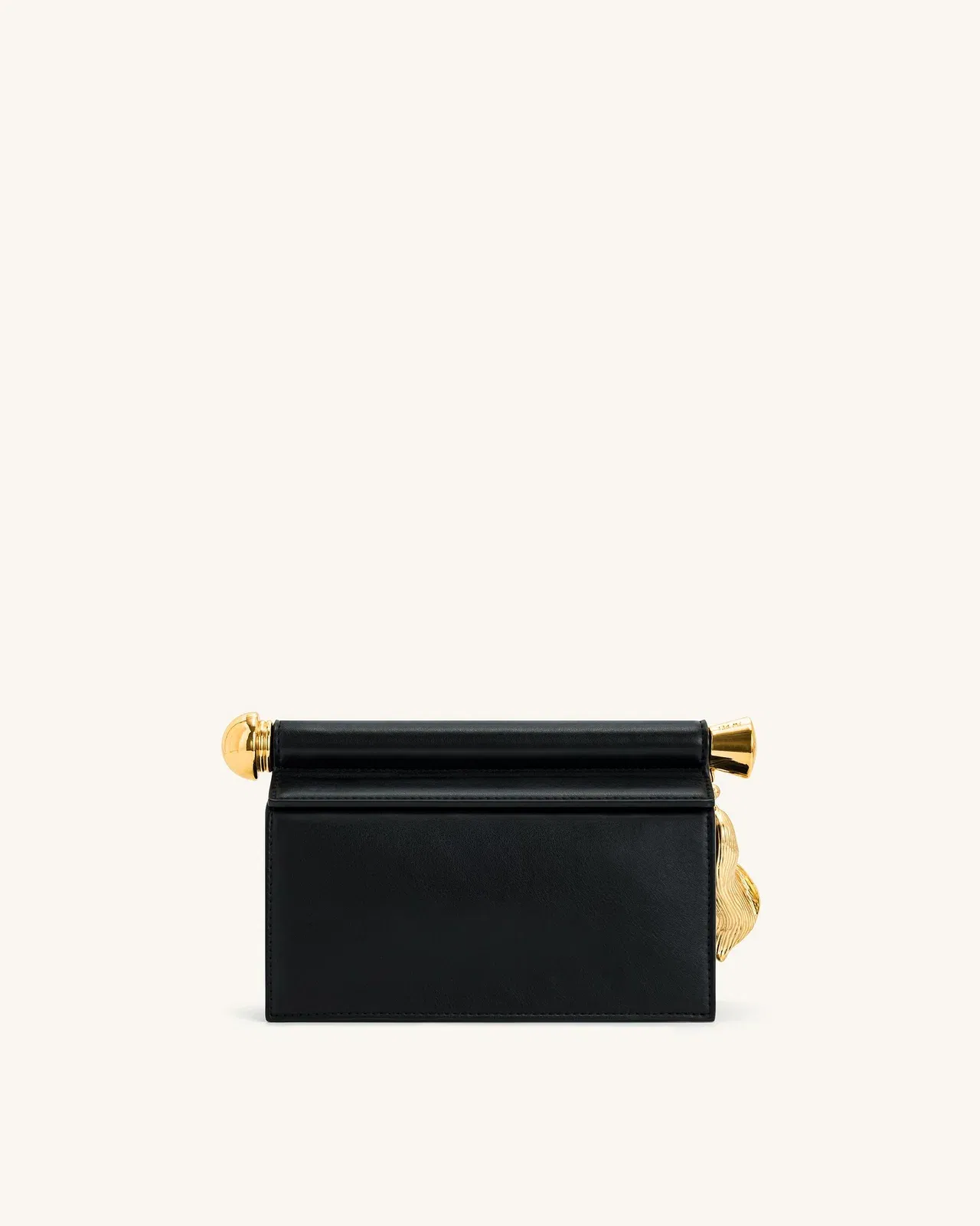 Jw Pei Holly Metal Pendant Embellished Clutch Black