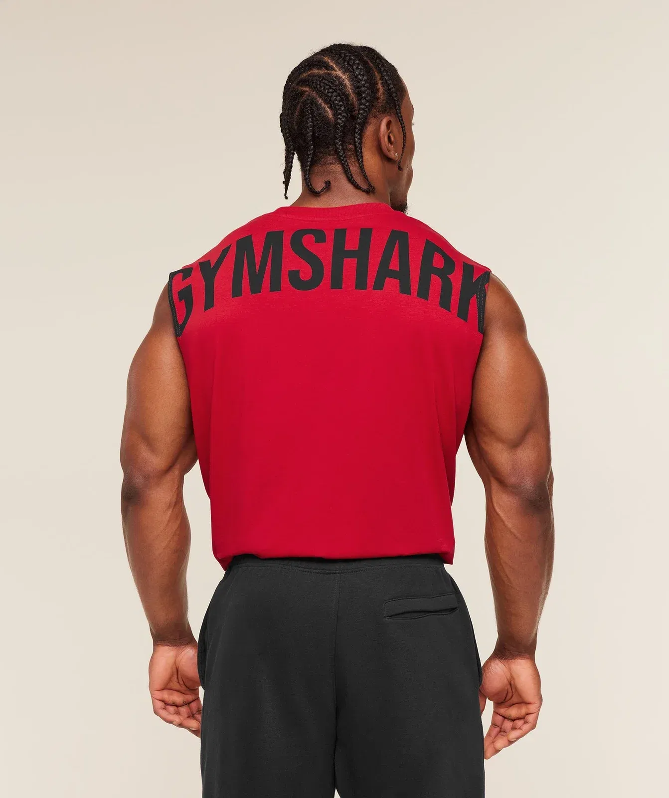 Gymshark Power Cut Off Tank Conditioning Red