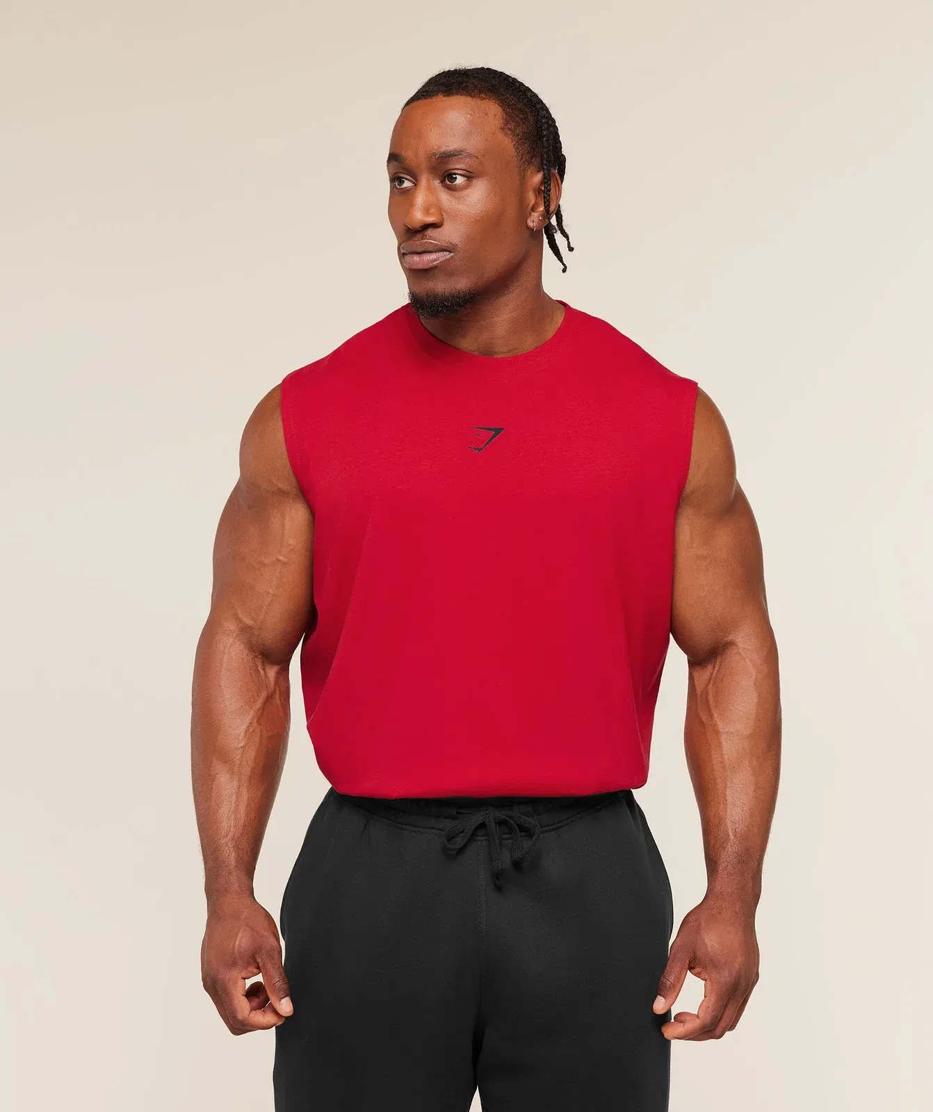 Gymshark Power Cut Off Tank Conditioning Red