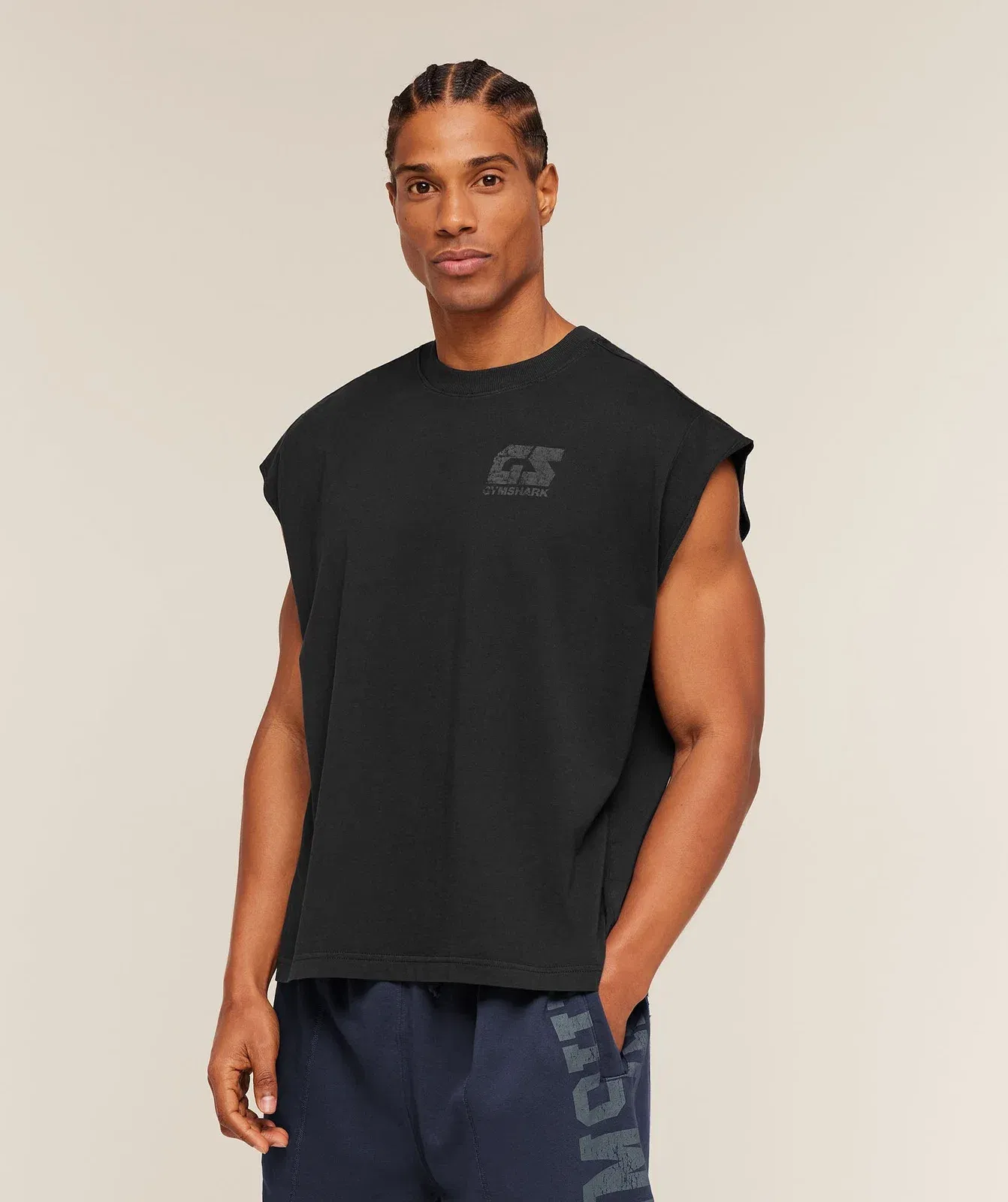 Gymshark Accent Capped Sleeve T-Shirt Black