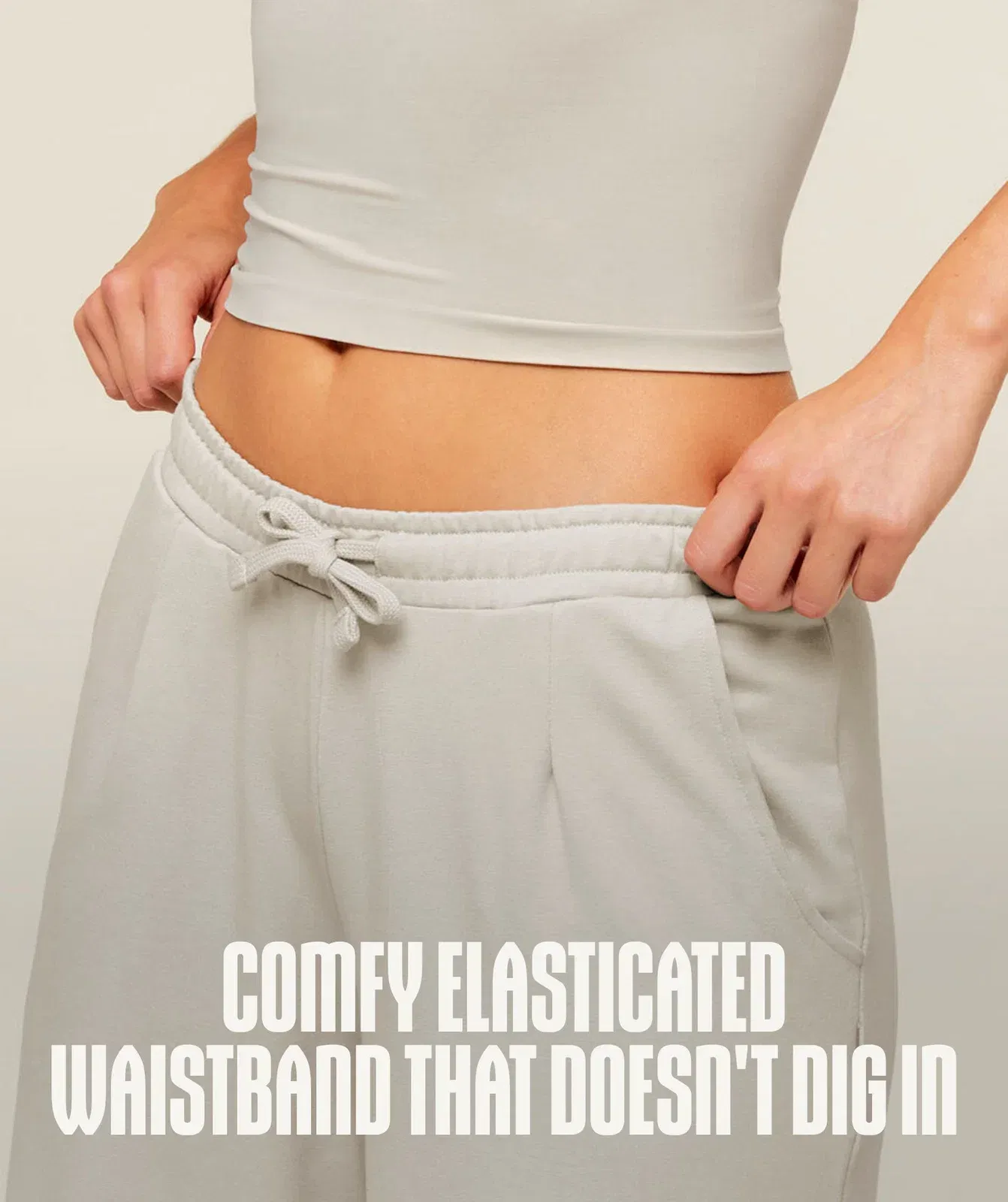Women's Gymshark Lightweight Wide Leg Pant Short Pebble Grey