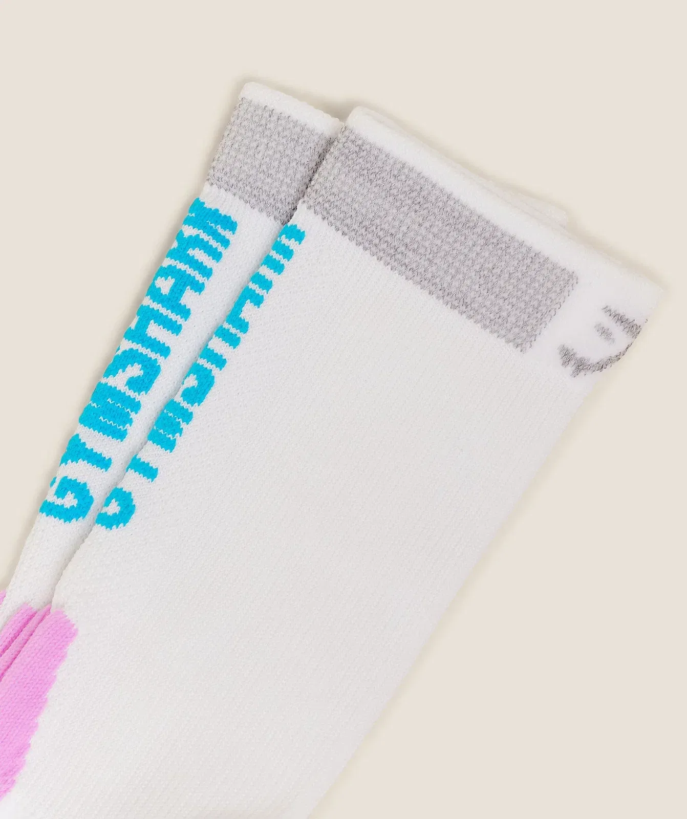 Gymshark Running Elite Crew Sock Single White