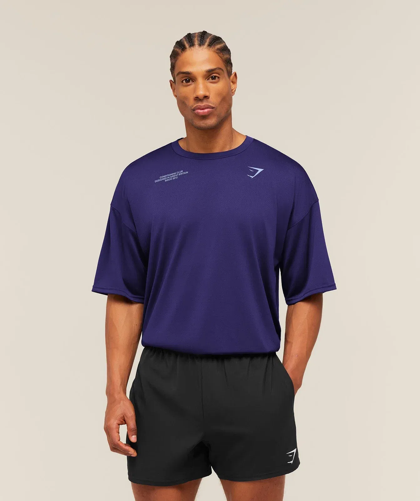 Gymshark Conditioning Club Oversized T-Shirt Indigo Purple