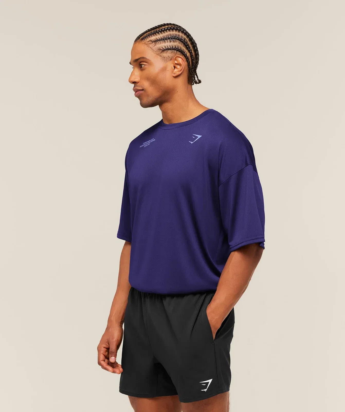 Gymshark Conditioning Club Oversized T-Shirt Indigo Purple