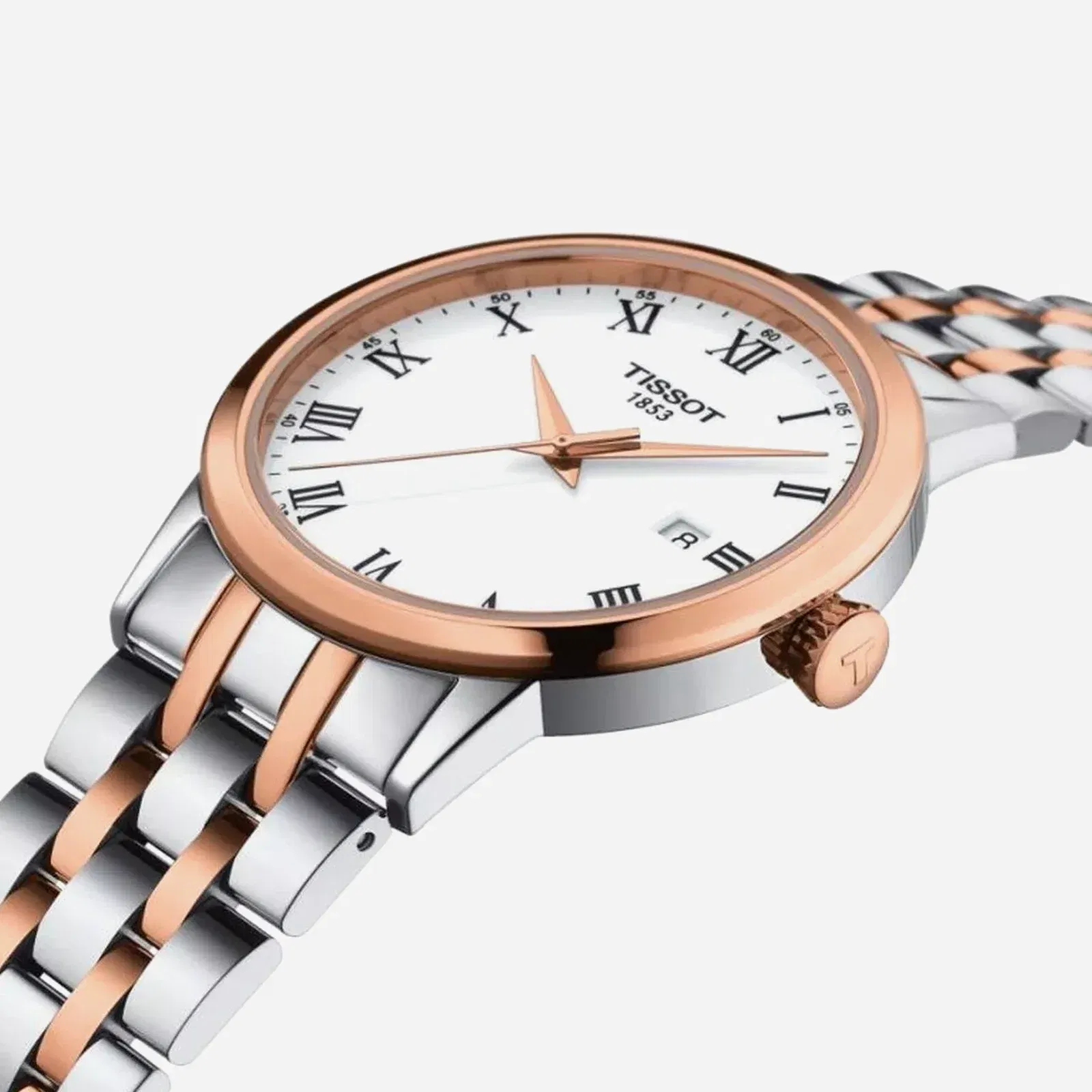 Tissot Classic Dream Dauphine Dial Silver & Rose Gold PVD Watch