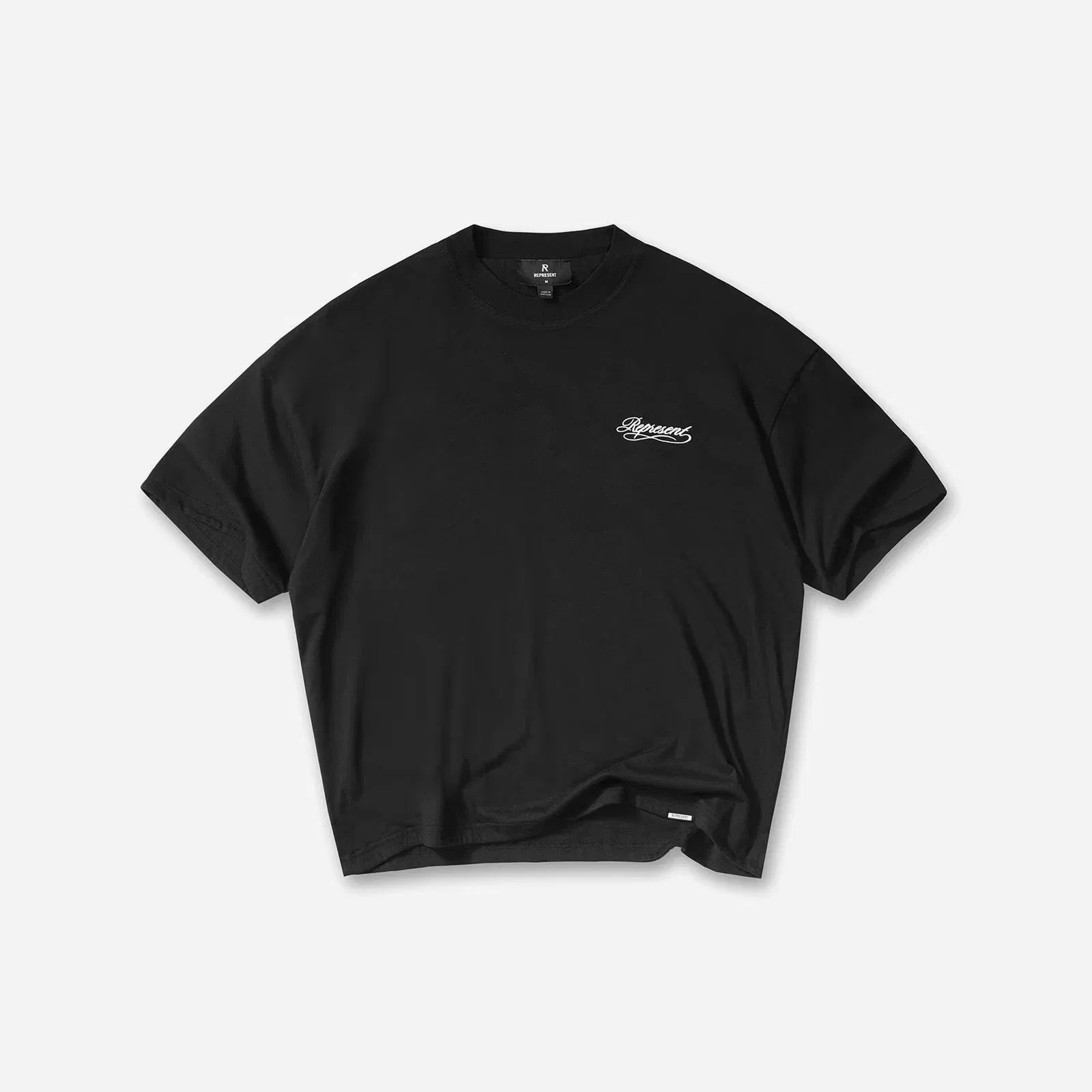 Represent Dual Layer Script T-Shirt Jet Black SS26