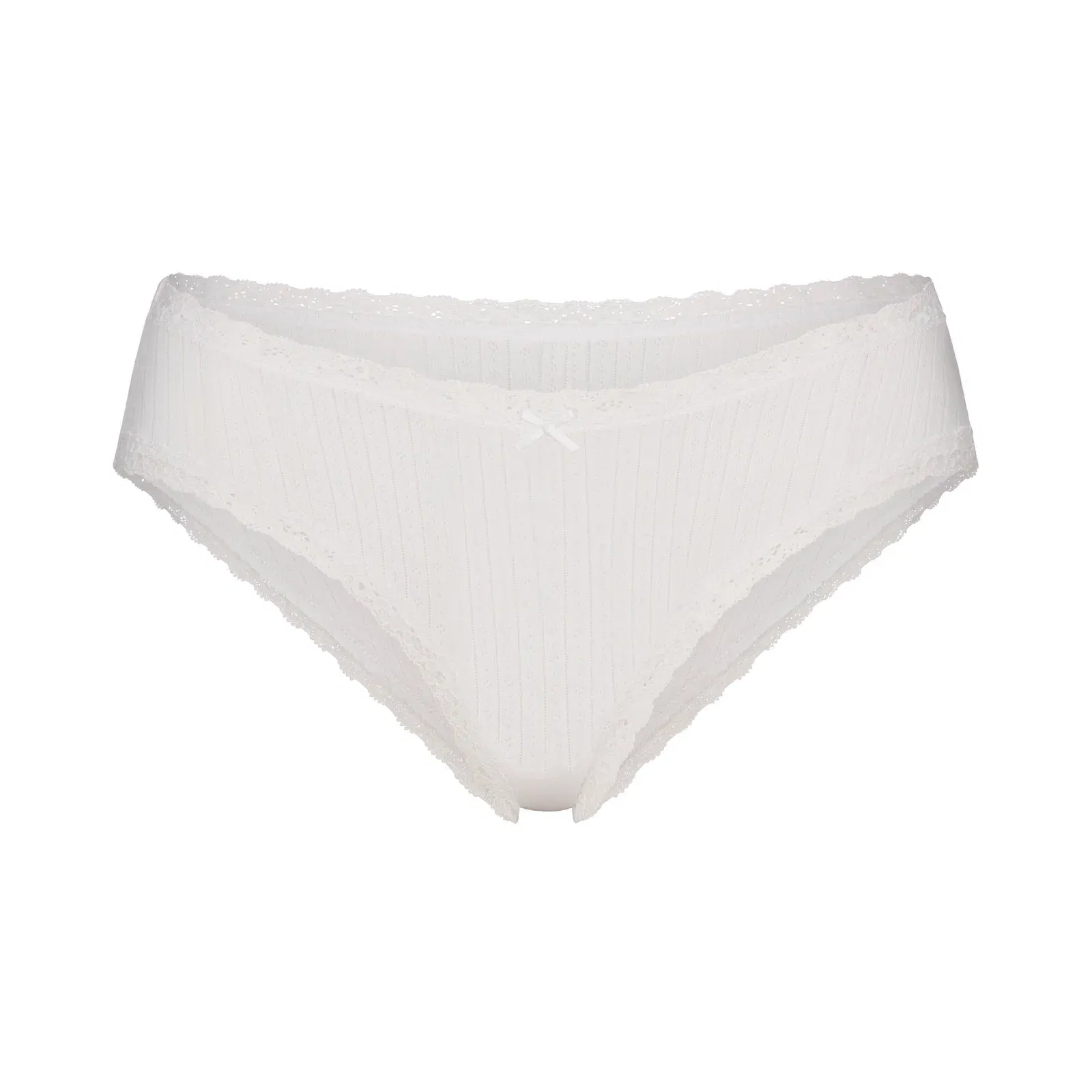 Lightweight Cotton Lace Brief