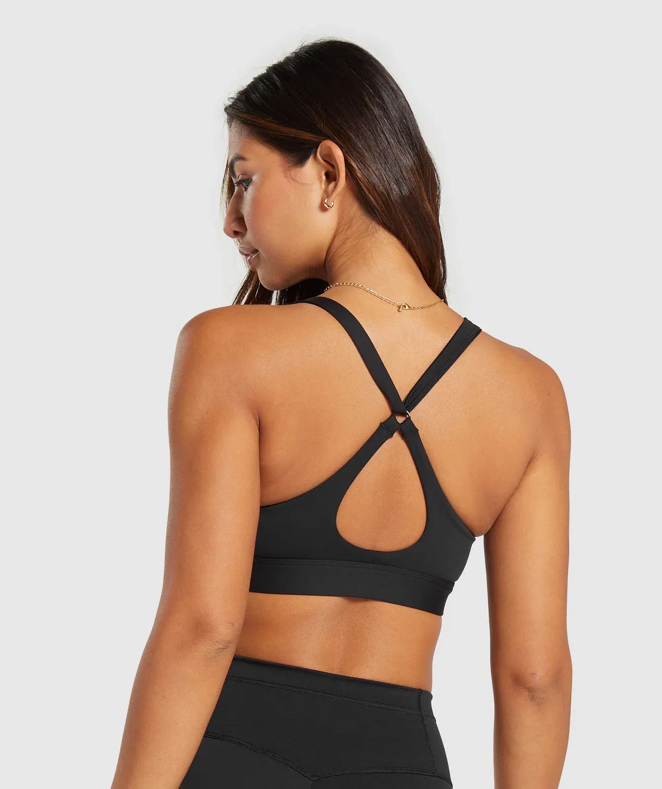 Gymshark Peek A Boo Sports Bra - Black