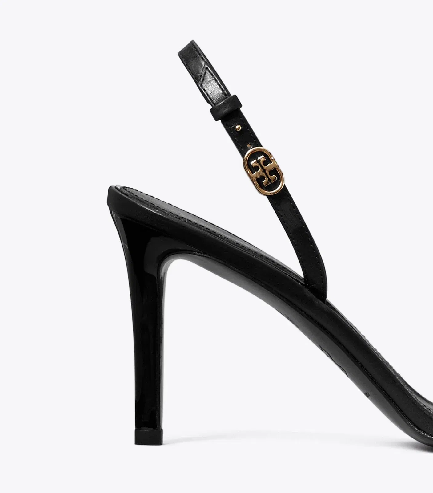 Double T Buckle Heeled Sandal
