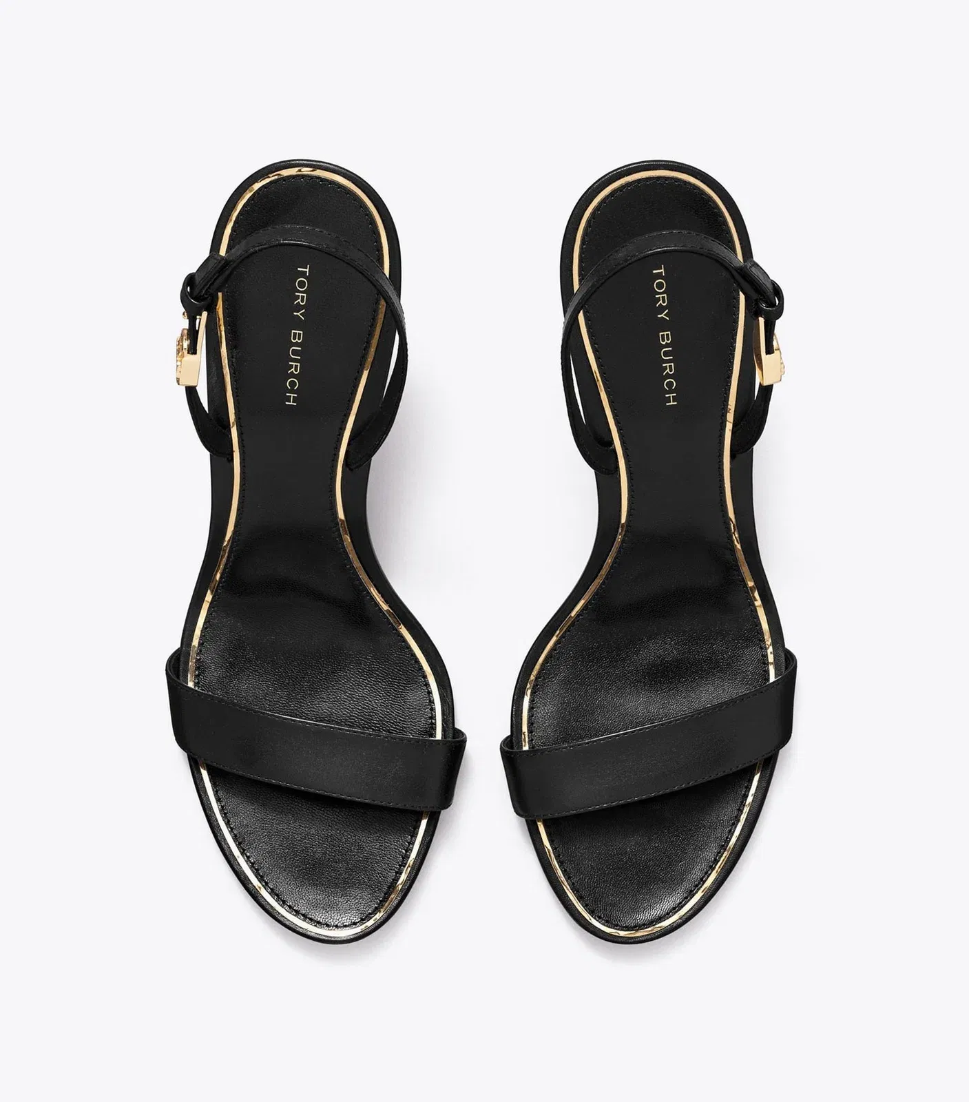 Double T Buckle Heeled Sandal