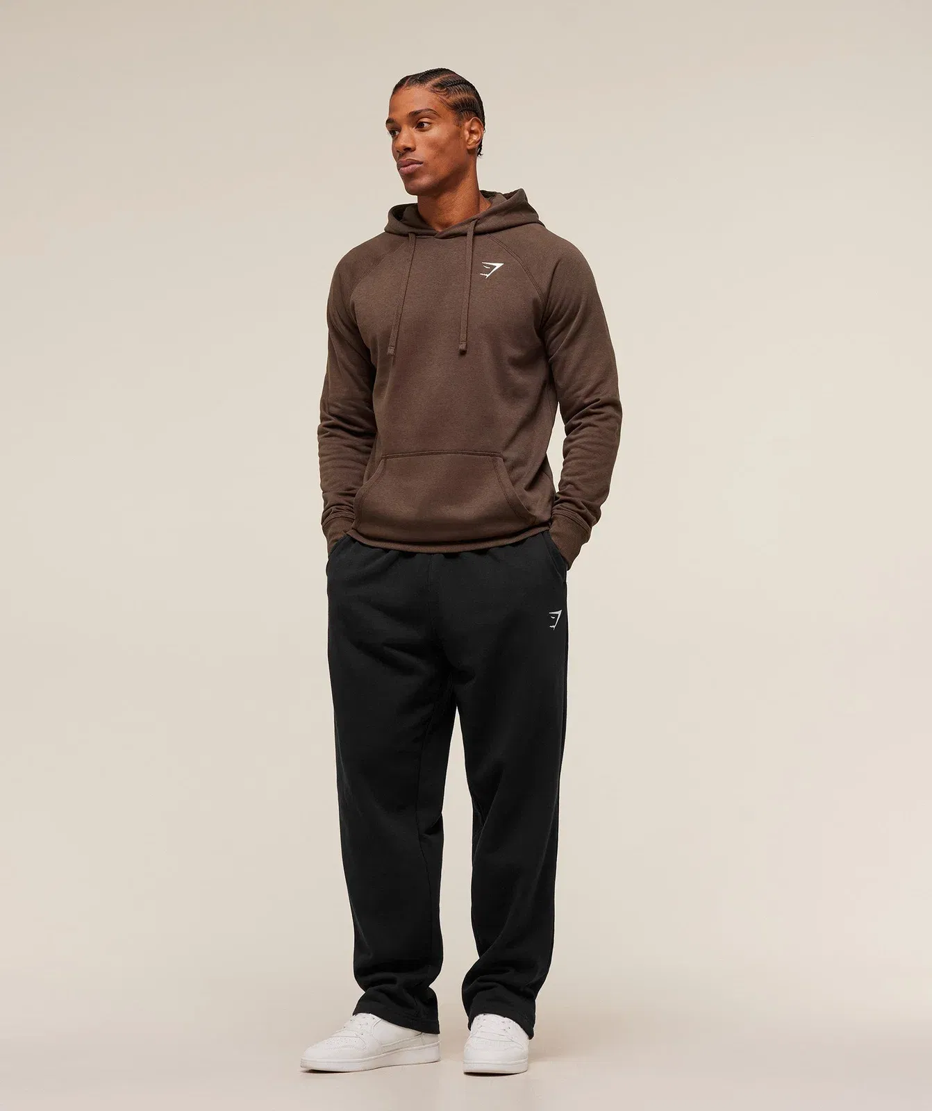 Gymshark Crest Hoodie - Archive Brown