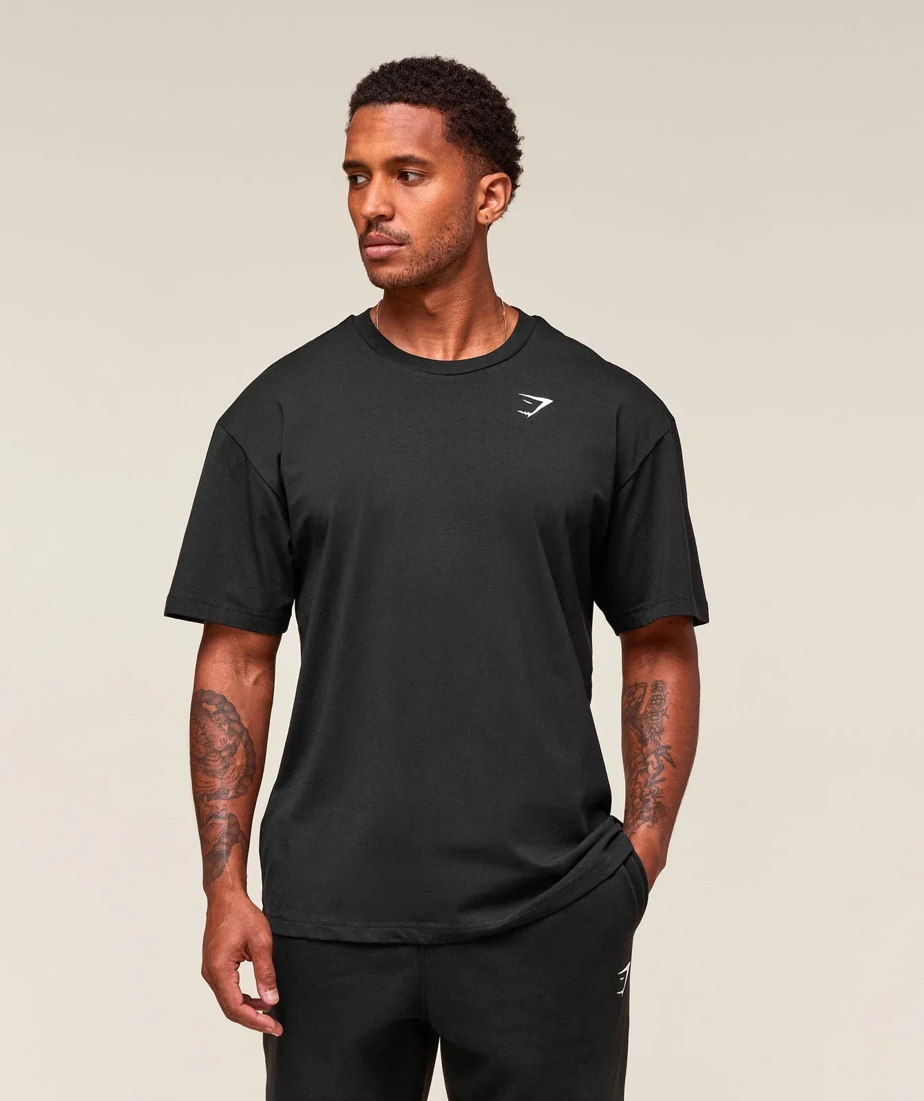 Gymshark Essential Oversized T-Shirt - Black