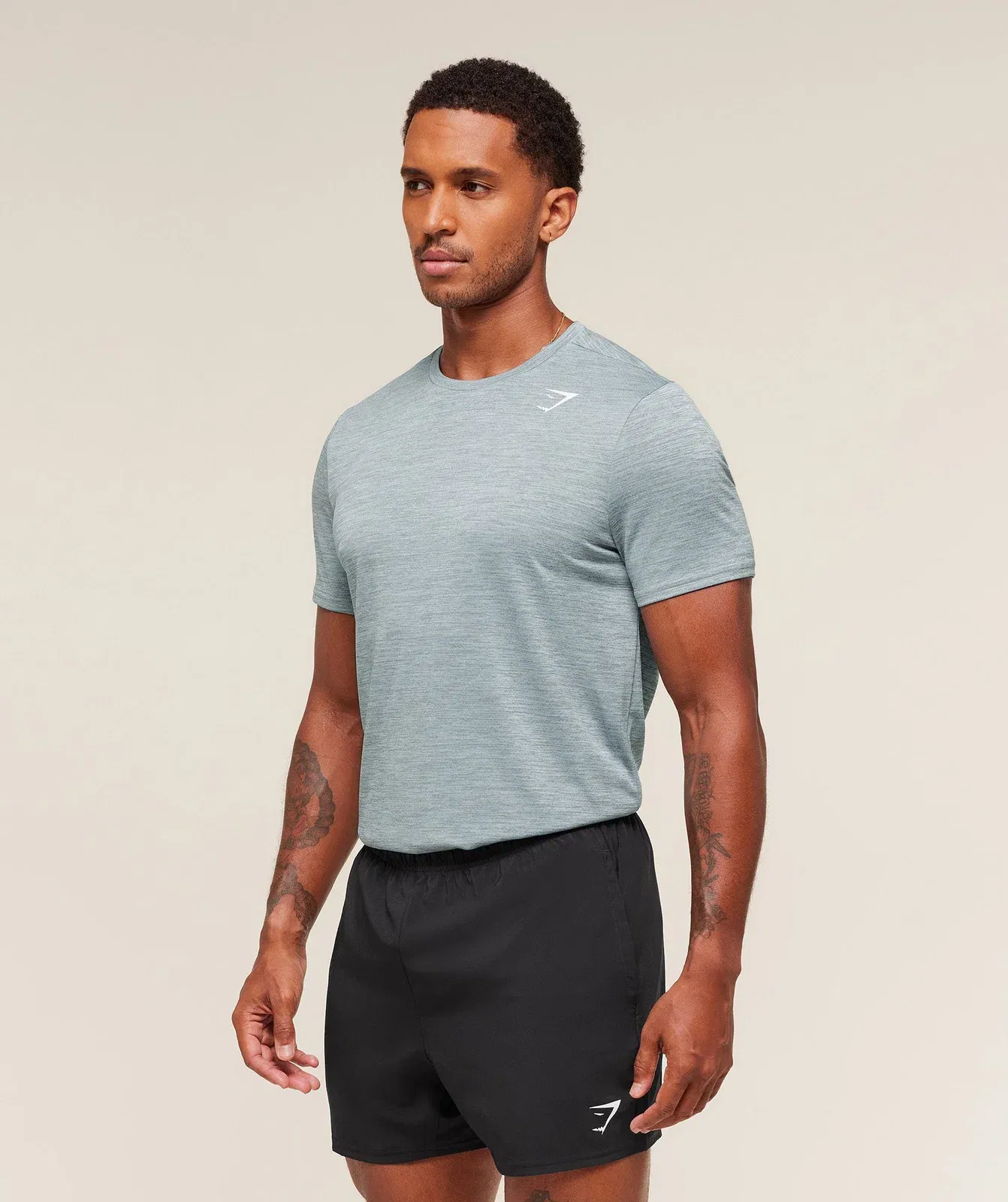 Gymshark Arrival T-Shirt - Smoke Blue/Denim Grey