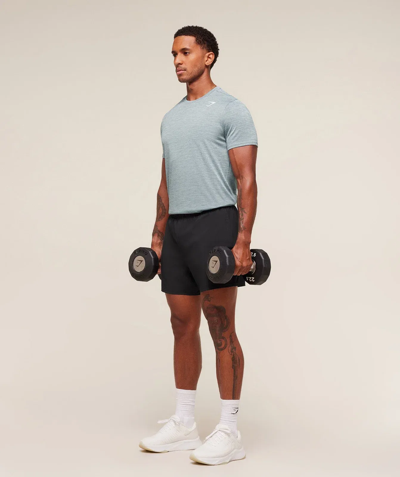 Gymshark Arrival T-Shirt - Smoke Blue/Denim Grey