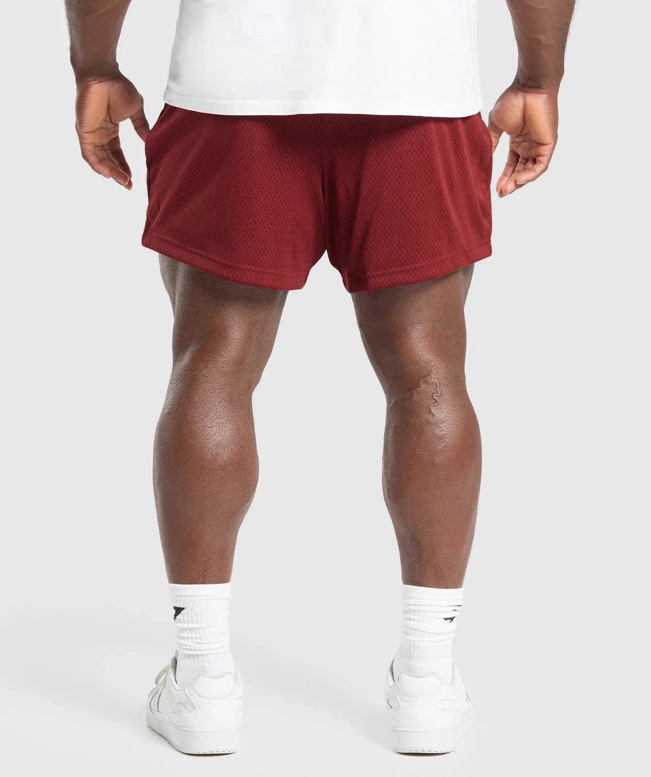 Gymshark Lifting Mesh 5" Shorts - Sets Red
