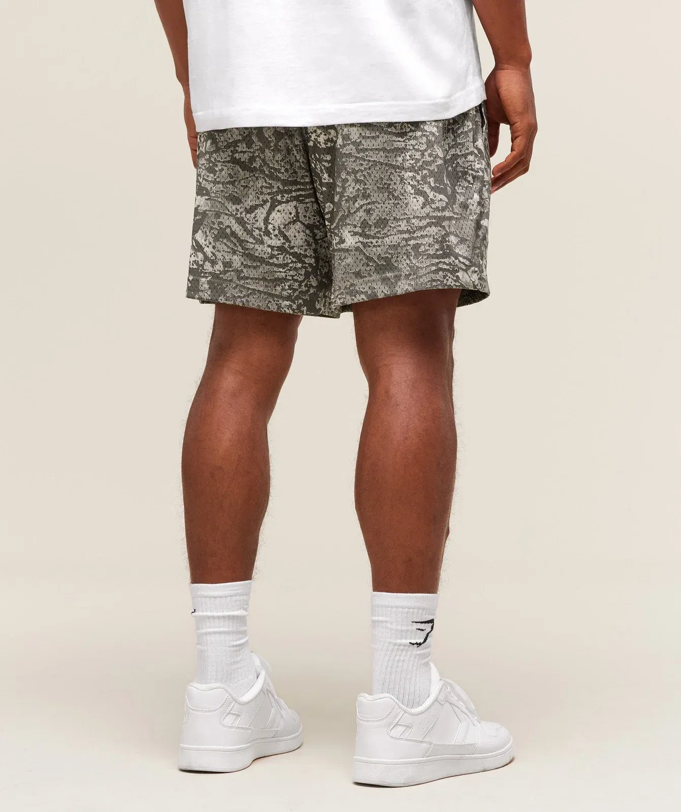 Gymshark Lifting Mesh 5" Shorts - Camo Brown