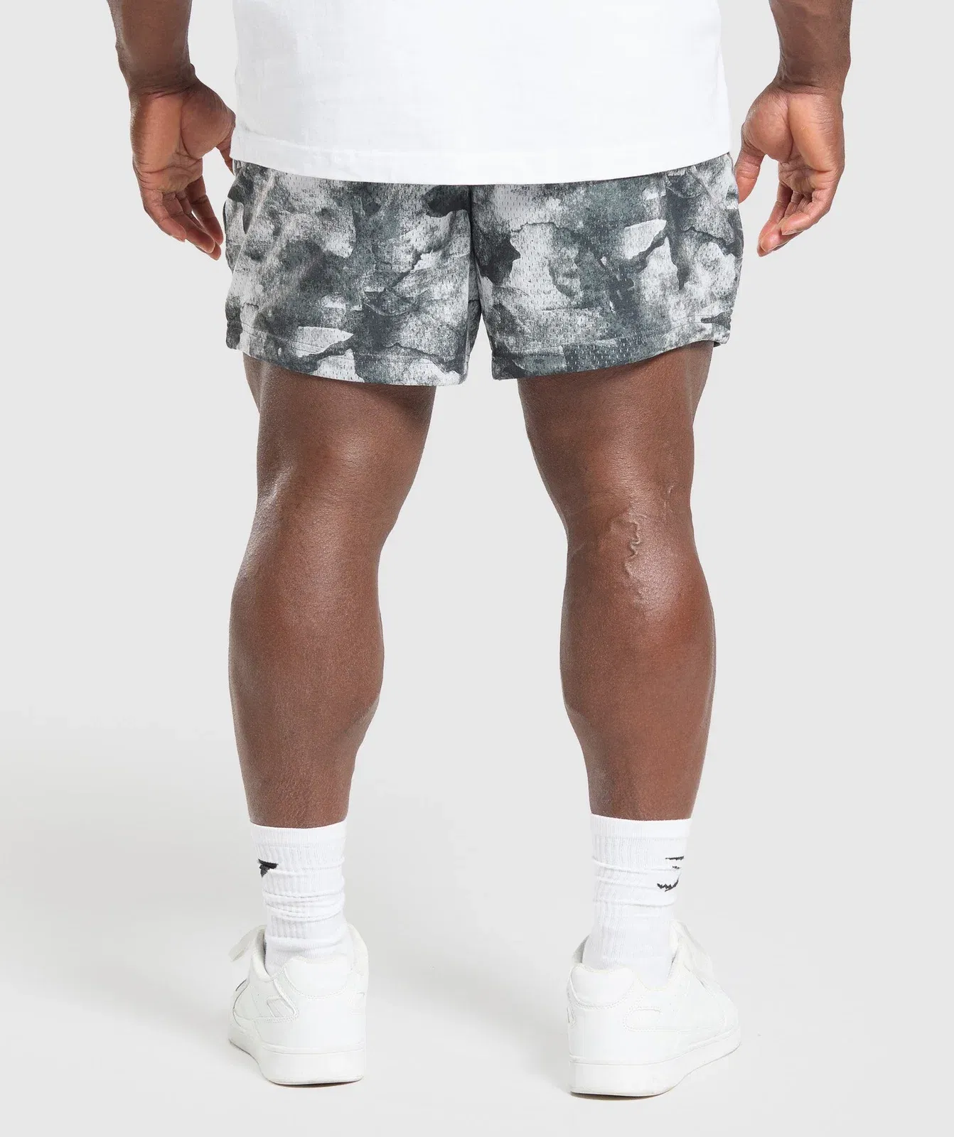 Gymshark Lifting Mesh 5" Shorts - Metal Grey