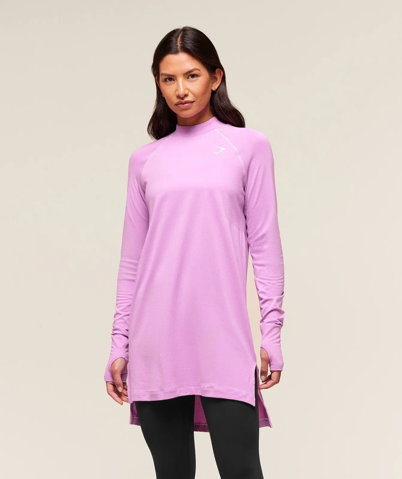 Gymshark Vital Long Line Top - Sour Pink Marl