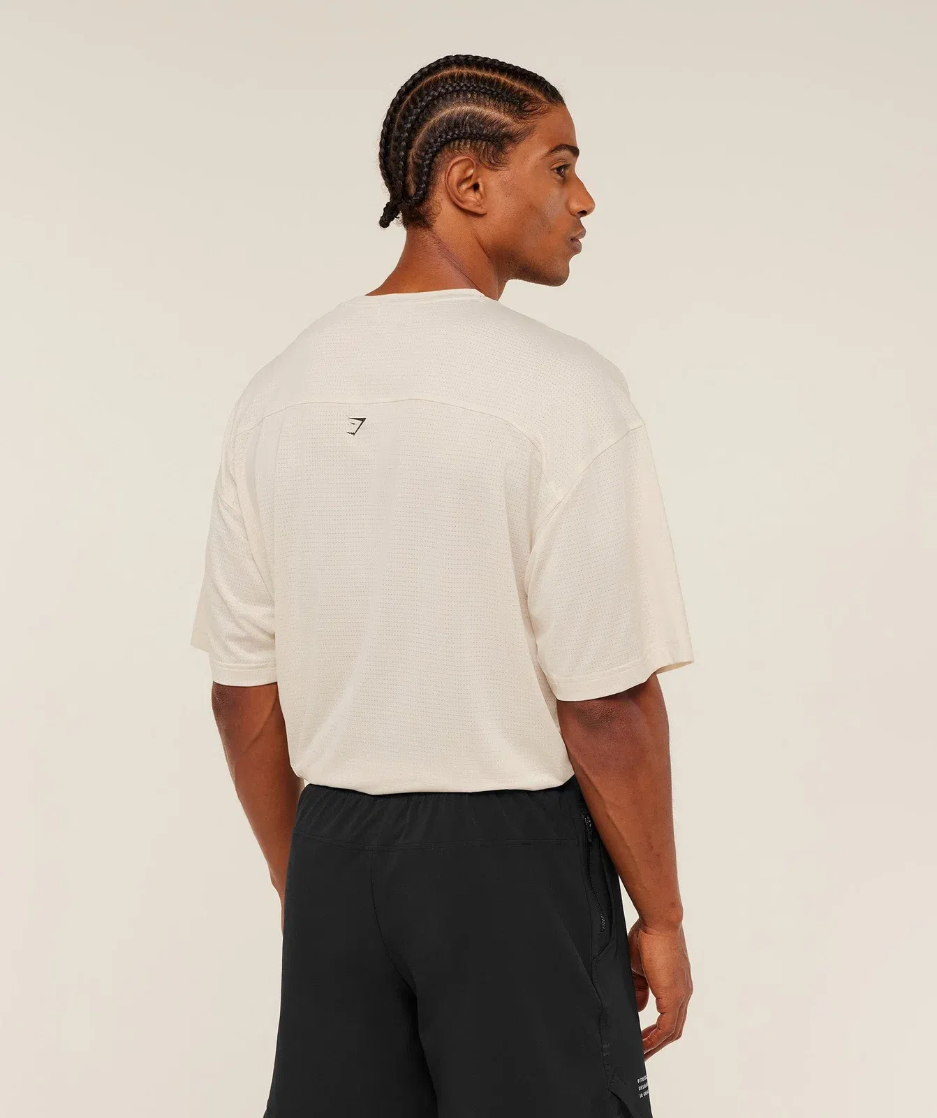 Gymshark Tactical Oversized T-Shirt - Oat White