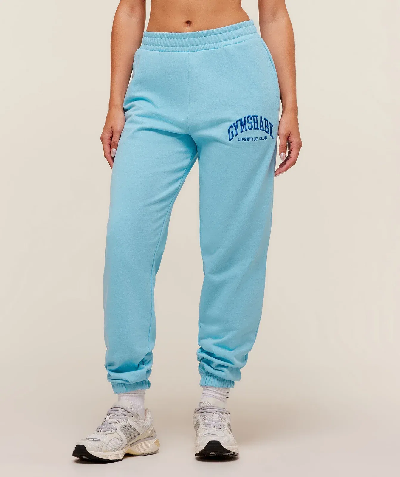 Gymshark Collegiate Graphic Joggers - Athletic Light Blue