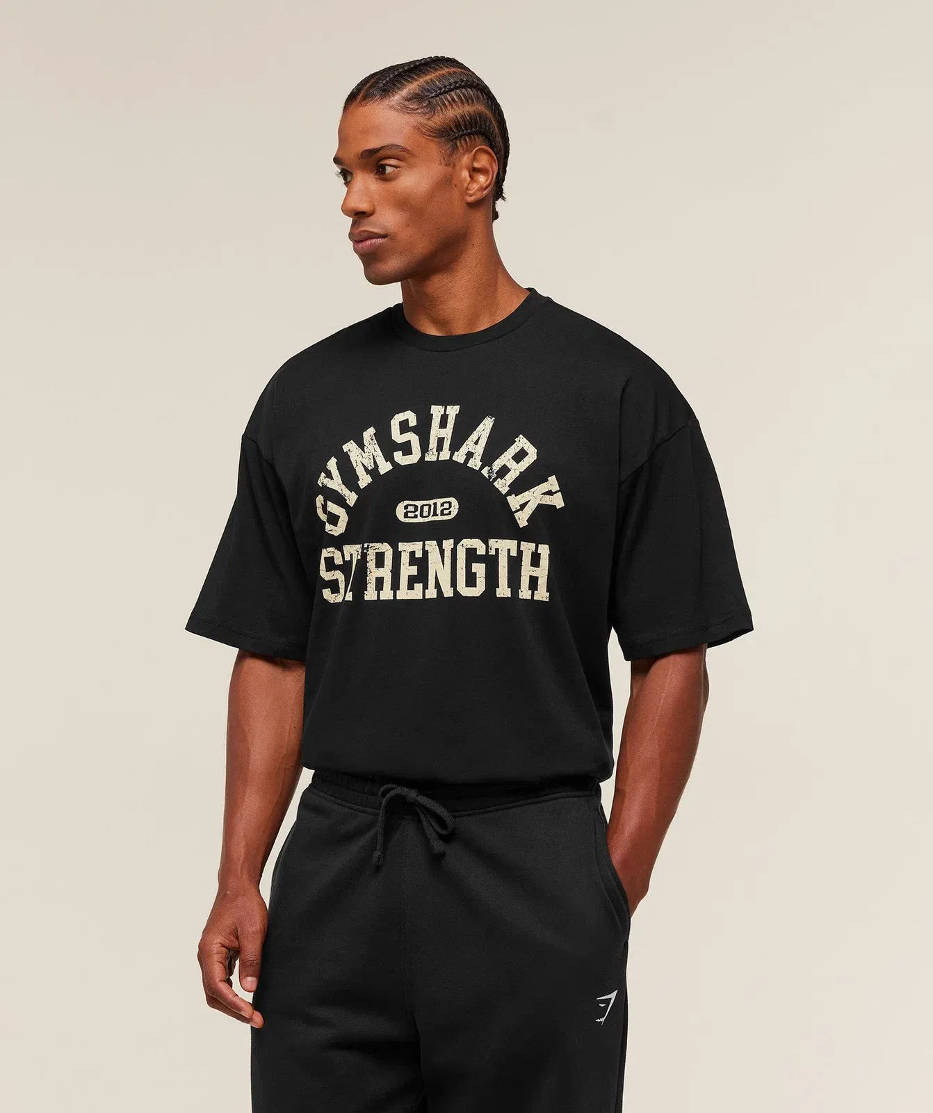 Gymshark 2012 Strength T-Shirt - Black