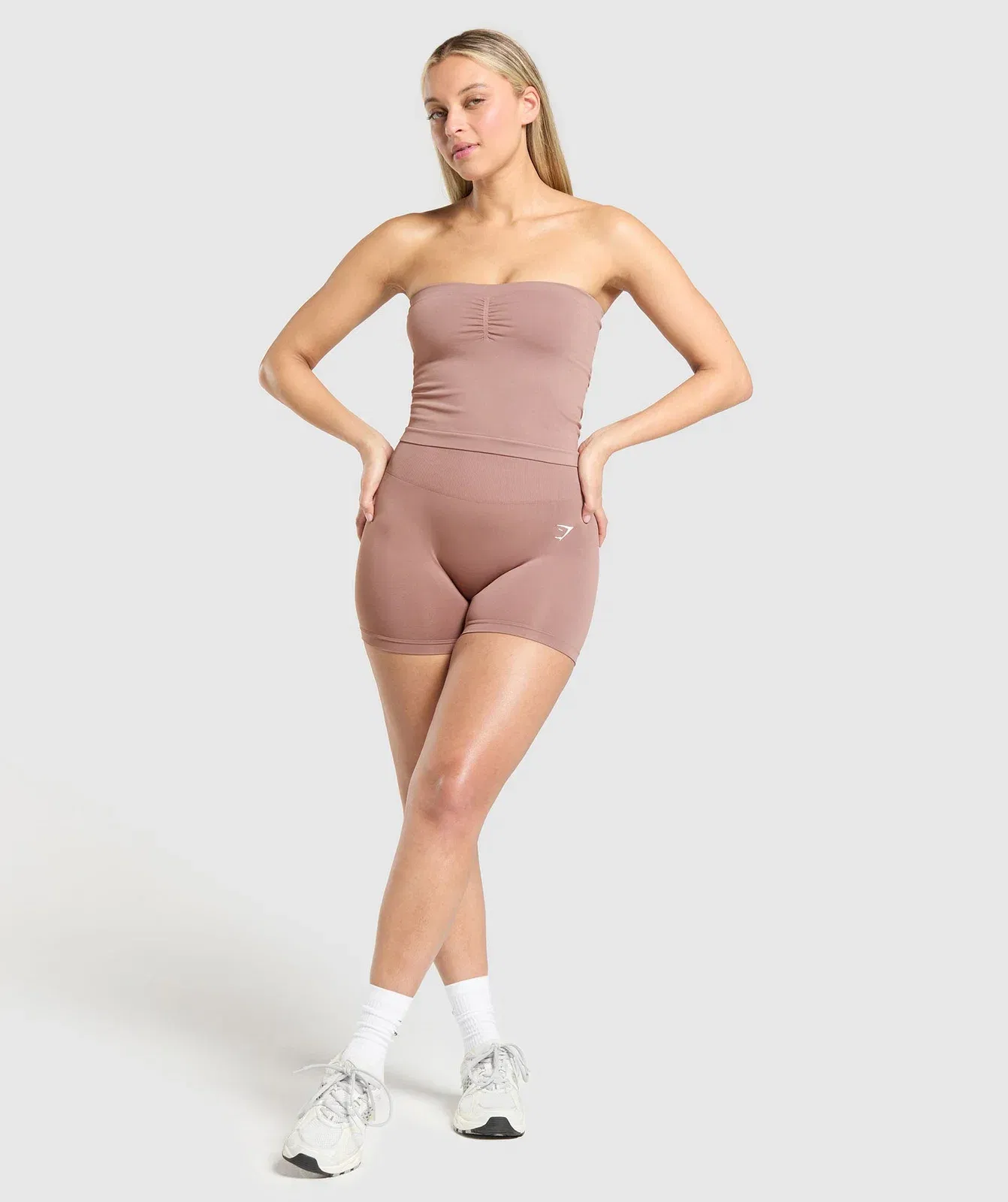 Gymshark Everyday Seamless Midi Tube Top - Chestnut Pink