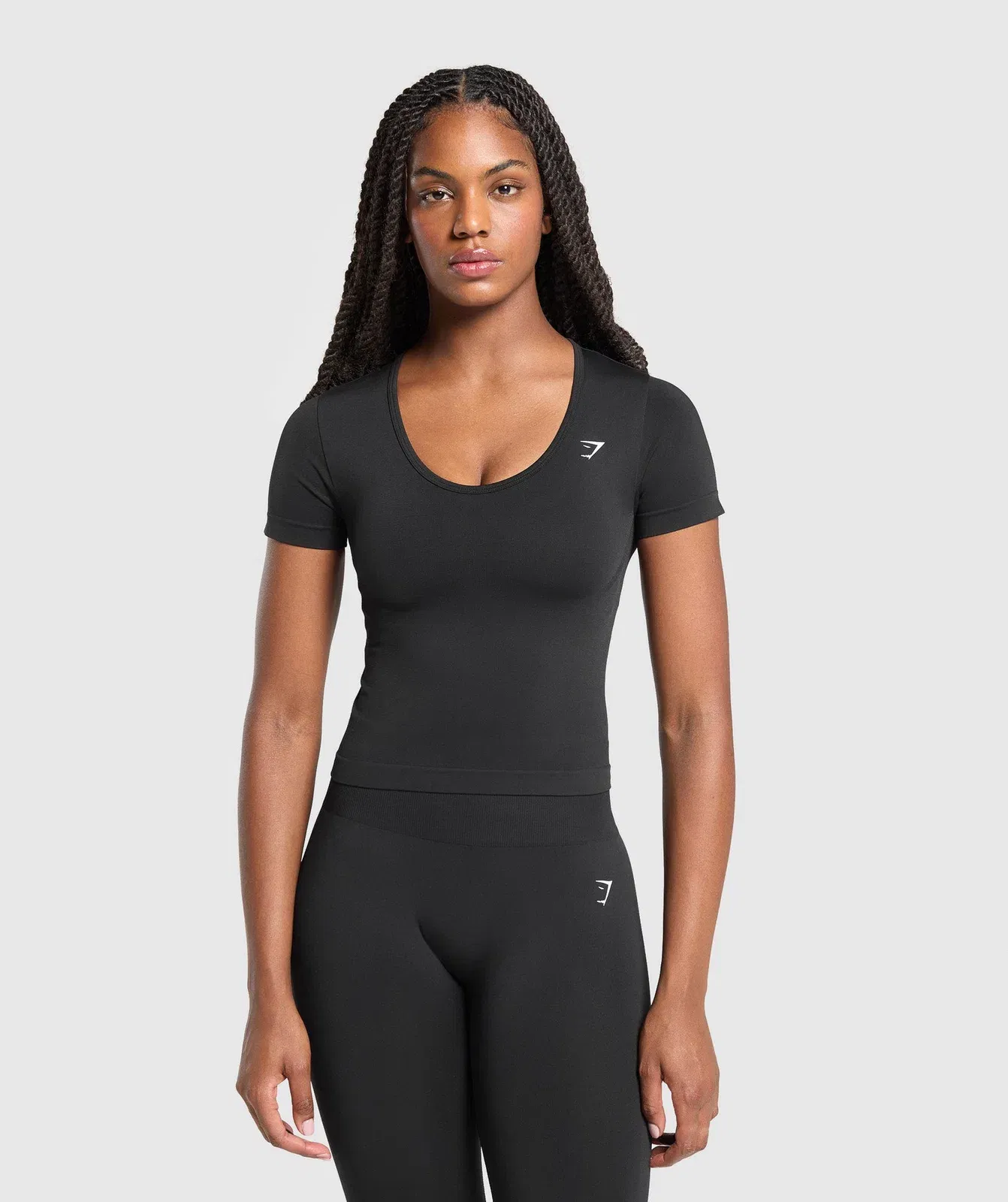 Gymshark Everyday Seamless Tight Fit Crew Neck T-Shirt - Black