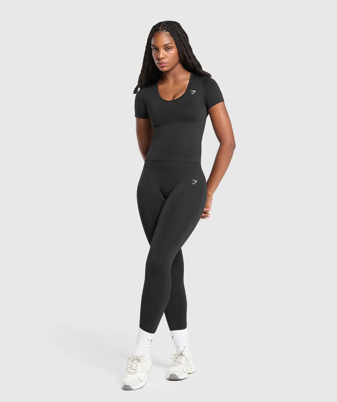 Gymshark Everyday Seamless Tight Fit Crew Neck T-Shirt - Black