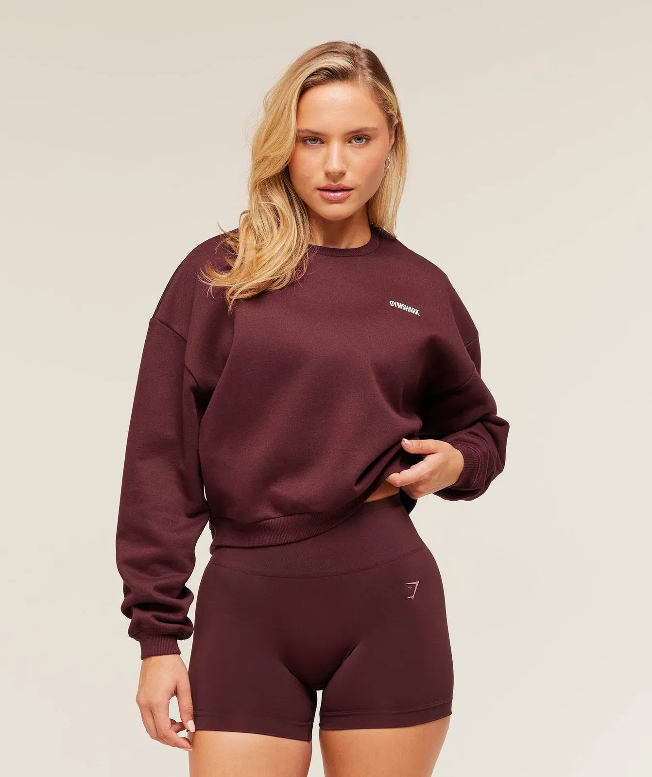 Gymshark Cosy Luxe Sweatshirt - Rich Maroon